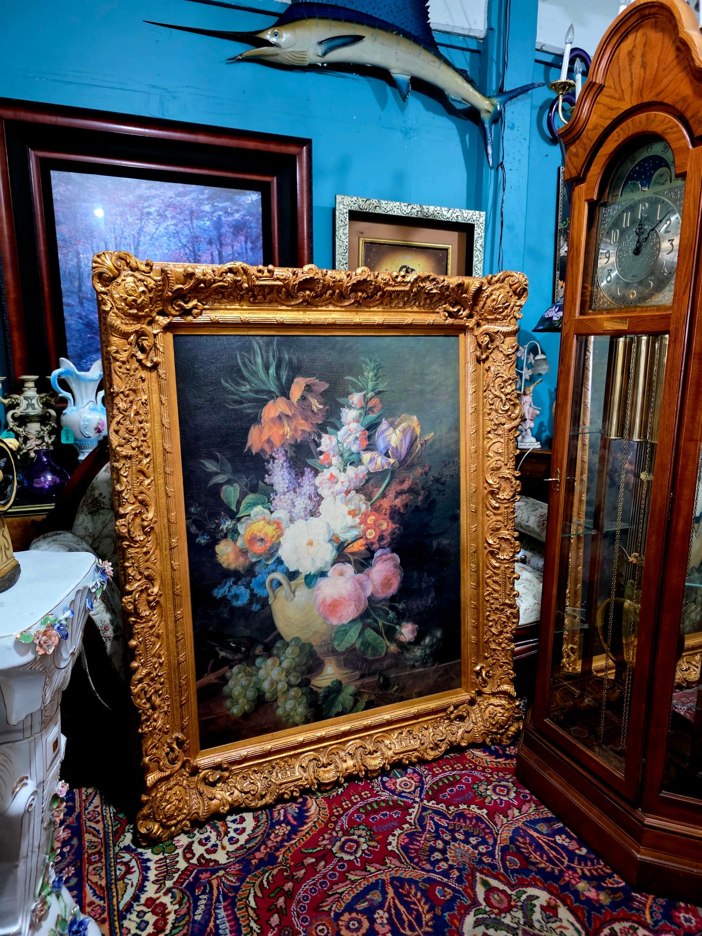 🎨 Obra Floral Pintada a Mano – Elegancia Firmada - artista Cornelis Van Spaendonck 1824🎨✨🎨