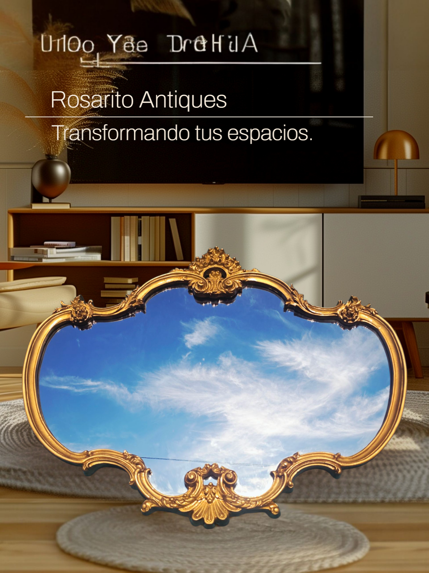 Espejo estilo antiguo color oro🍁
