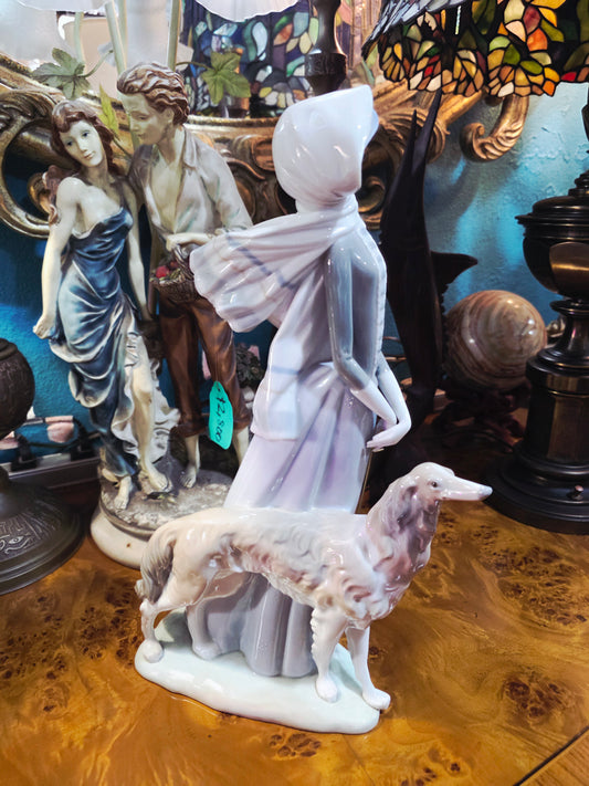 🎨 Lady with Greyhound 🐕 Lladro 4594 | Year of issue: 1969