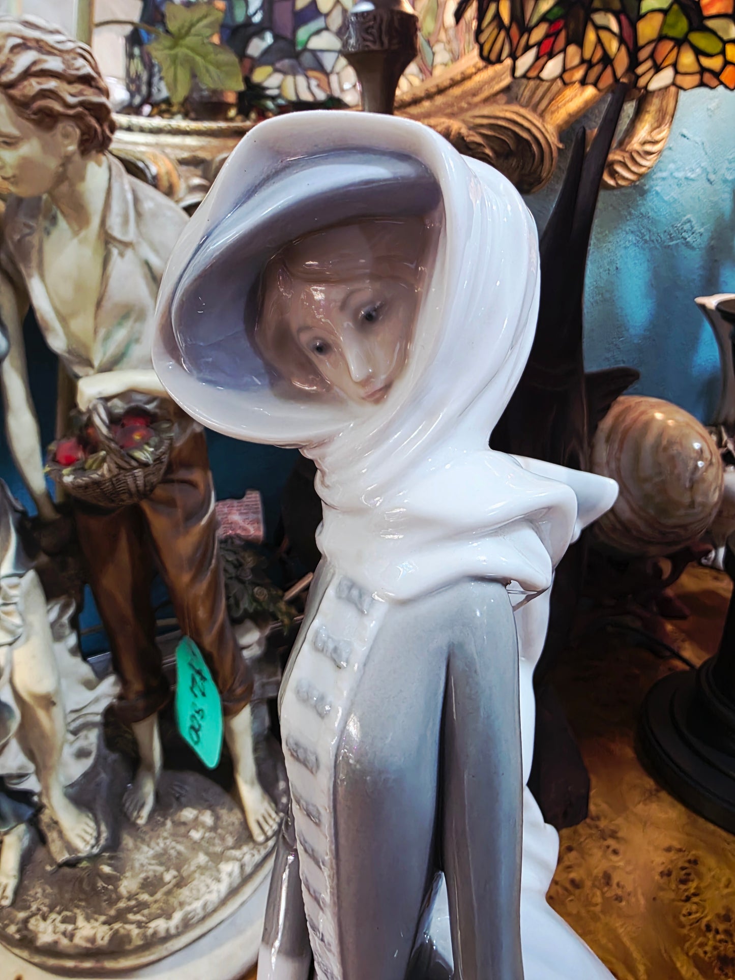 🎨 Dama Con Galgo 🐕 Lladro 4594 | Año de emisión: 1969