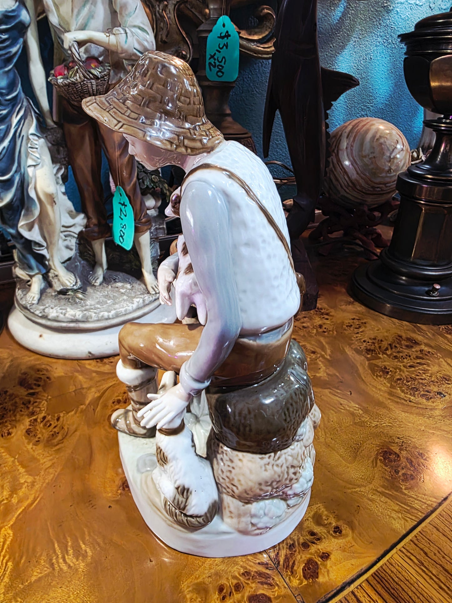 🎨 Pastoral con Cabrito 🐐 Escultura Italiana | Origen: Italia