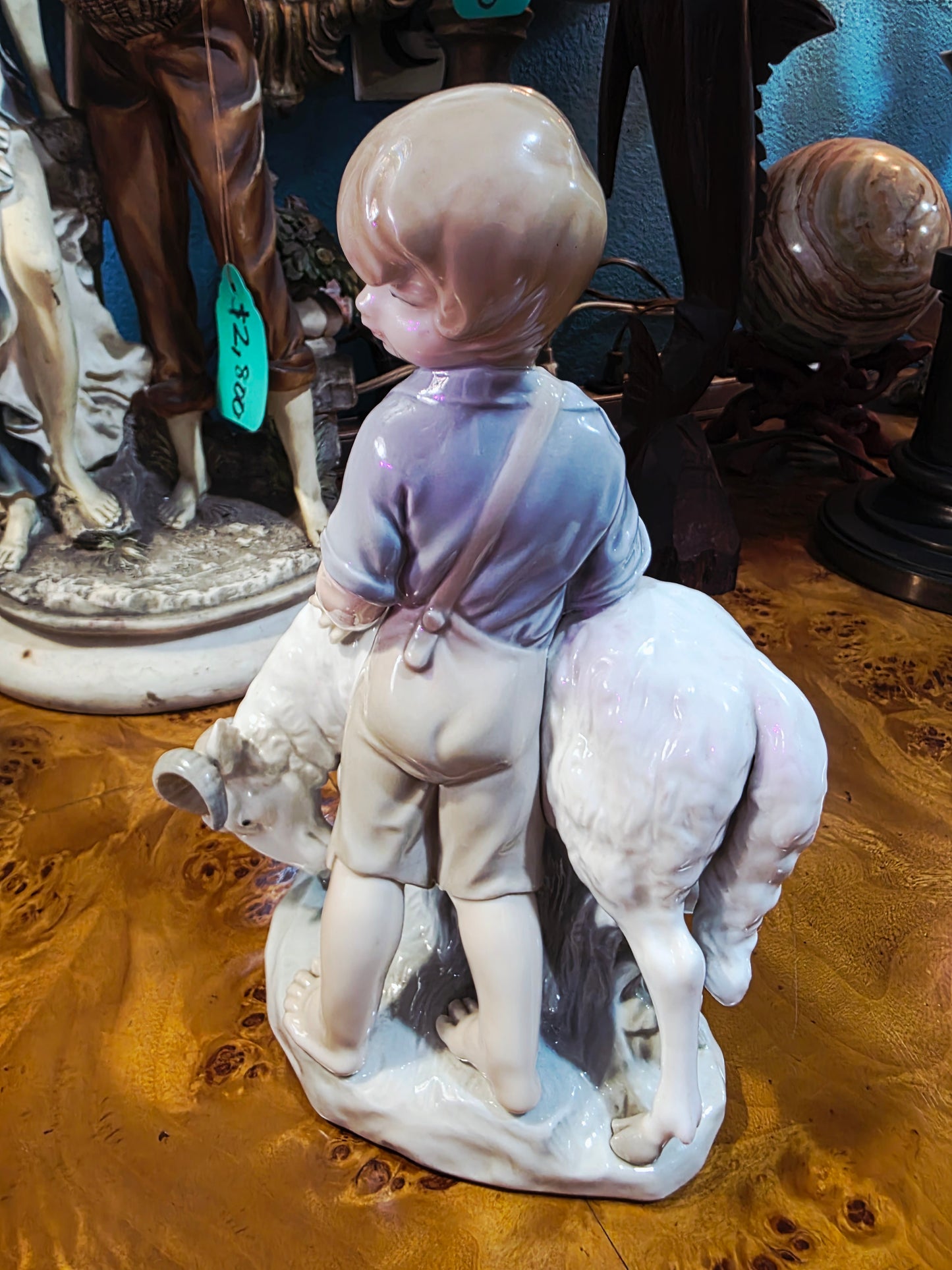 🎨 Niño con Carnero 🐏 Nao de Lladró | Año de emisión: Siglo XX