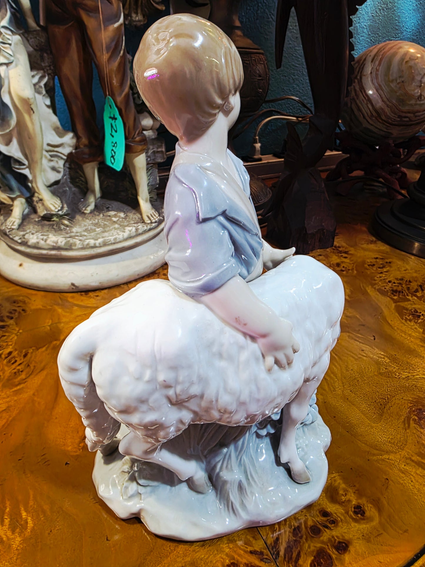 🎨 Niño con Carnero 🐏 Nao de Lladró | Año de emisión: Siglo XX