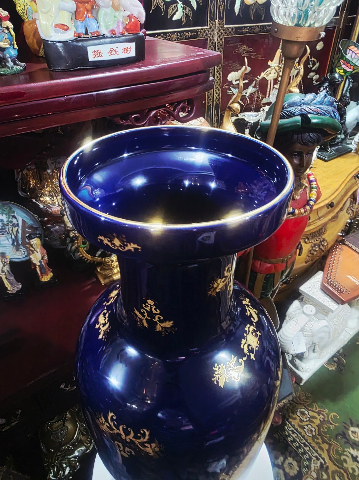 Pair of Cobalt Porcelain Vases with Classical Scenes 🌹🏺
