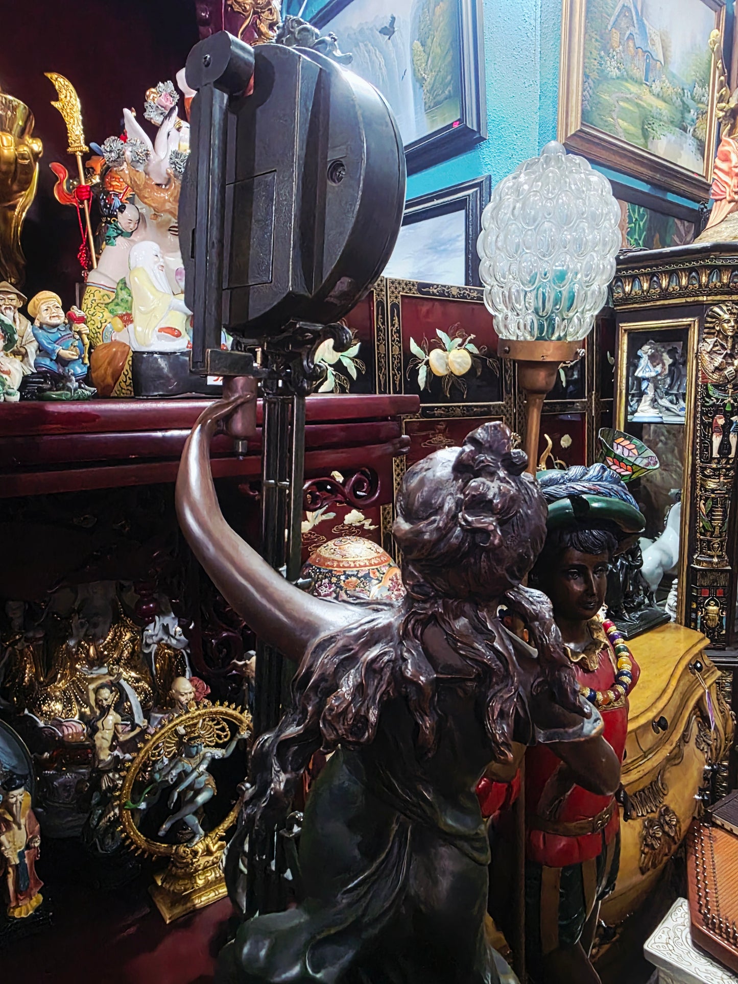 Reloj de Mesa Figural Francés – Estilo C. Moreau 🕰️