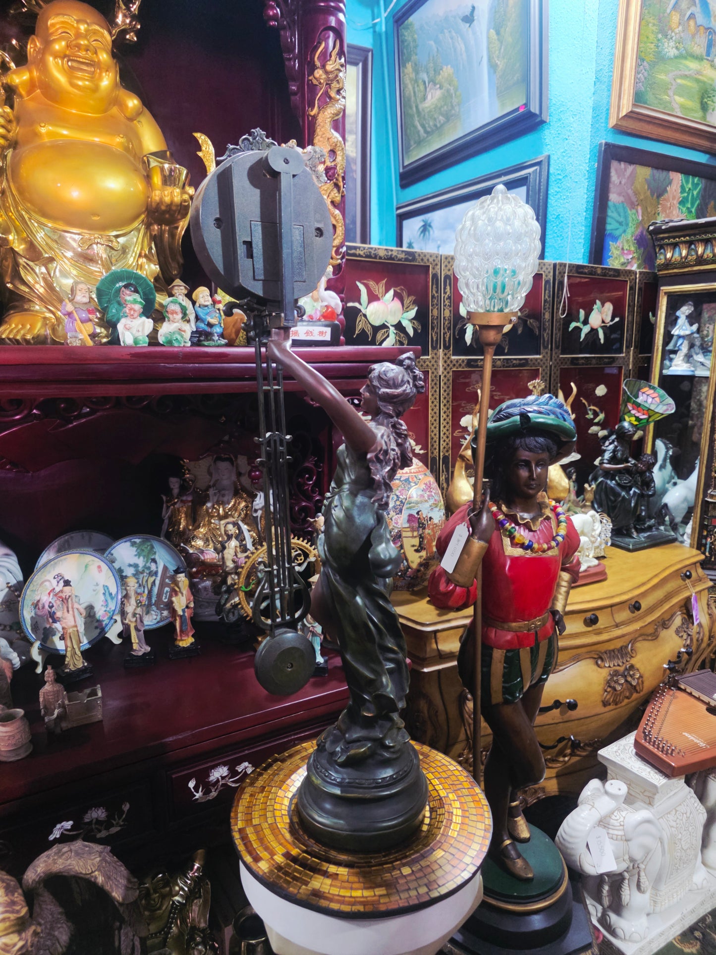 Reloj de Mesa Figural Francés – Estilo C. Moreau 🕰️
