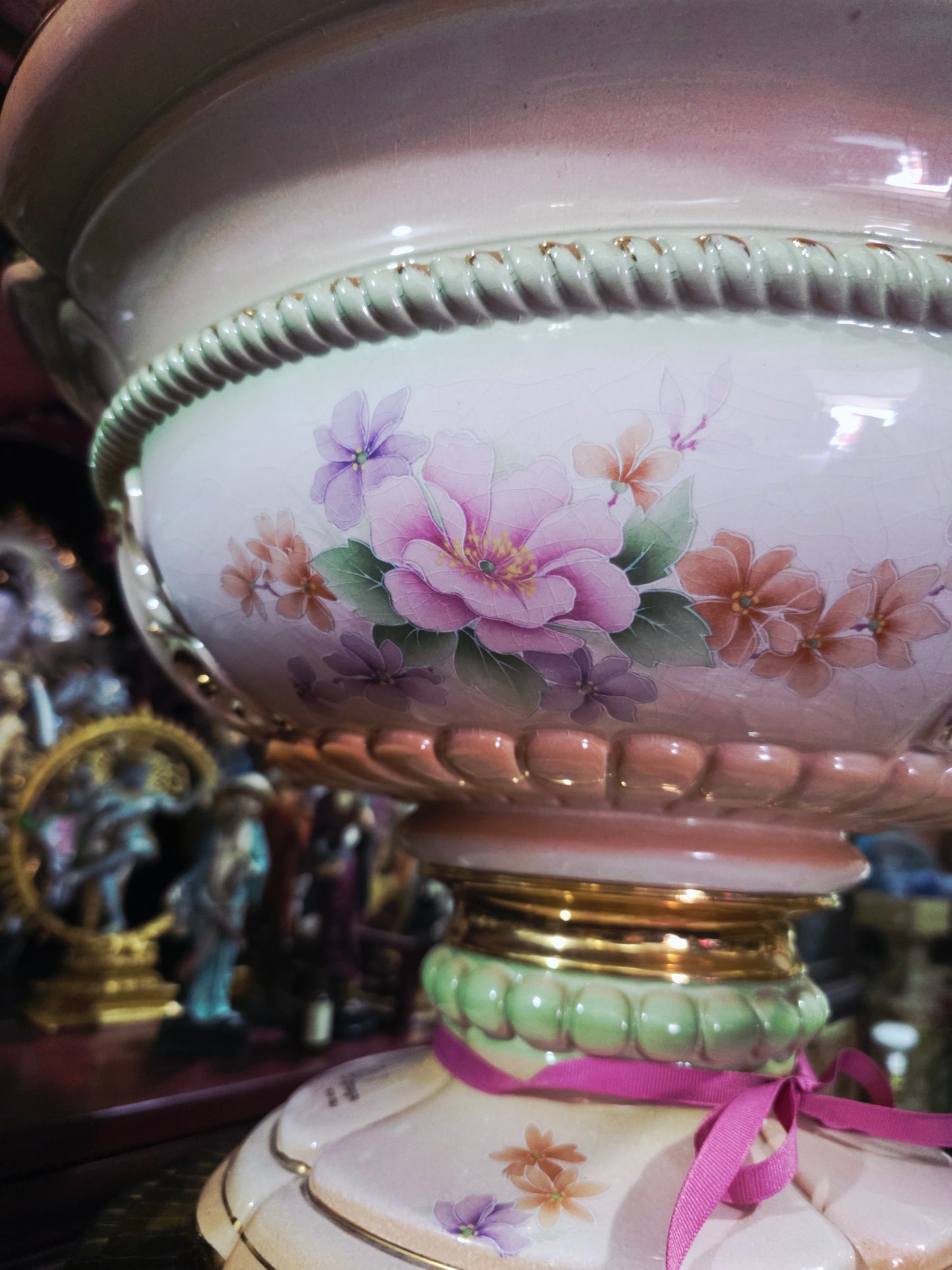 Fine Porcelain Fruit Bowl – L. Goruzou, Nove Italia 🌸🏺