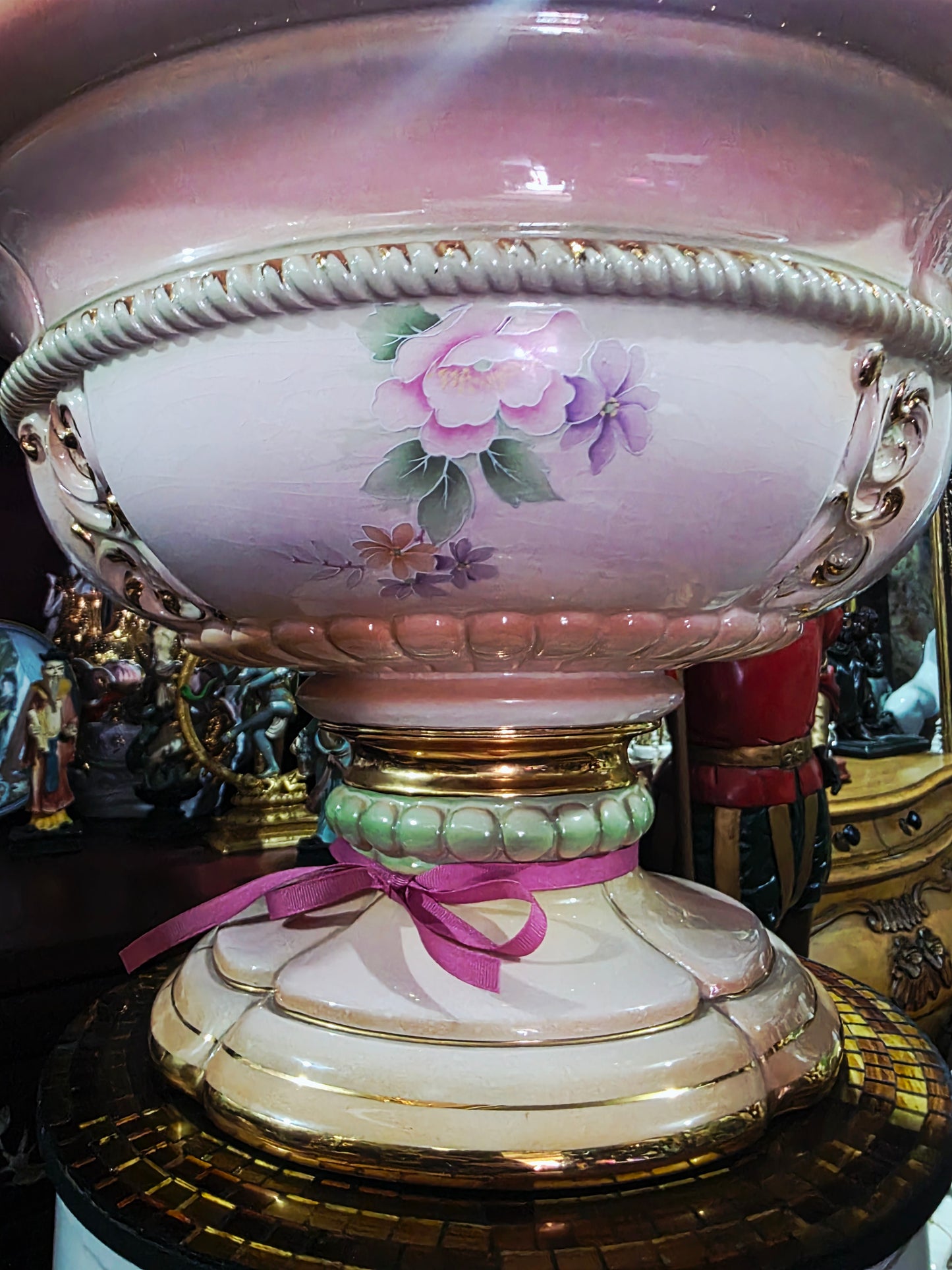 Fine Porcelain Fruit Bowl – L. Goruzou, Nove Italia 🌸🏺