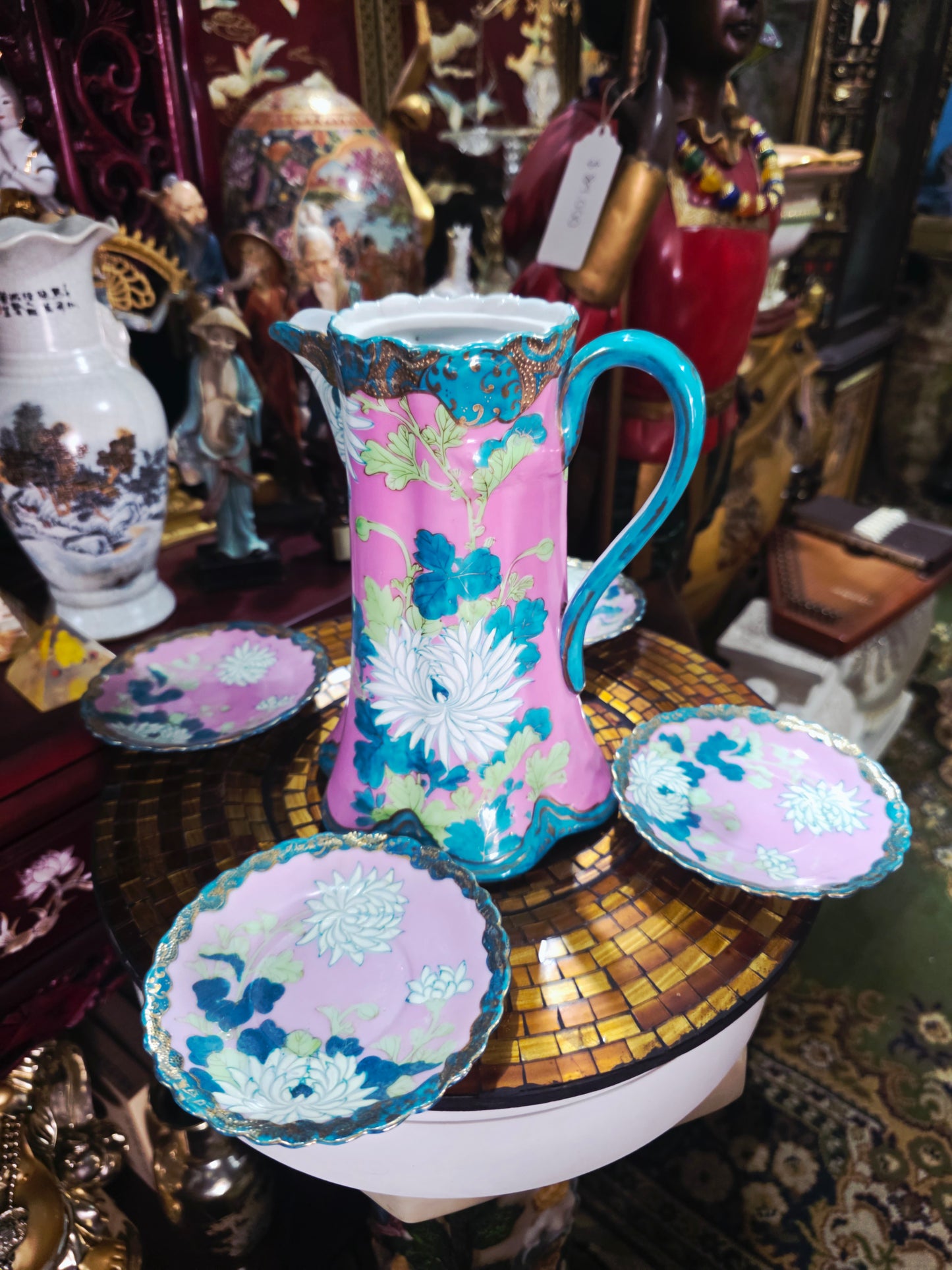 Fine Porcelain Chocolate Set – Victorian / Belle Epoque Style 🌸🏺