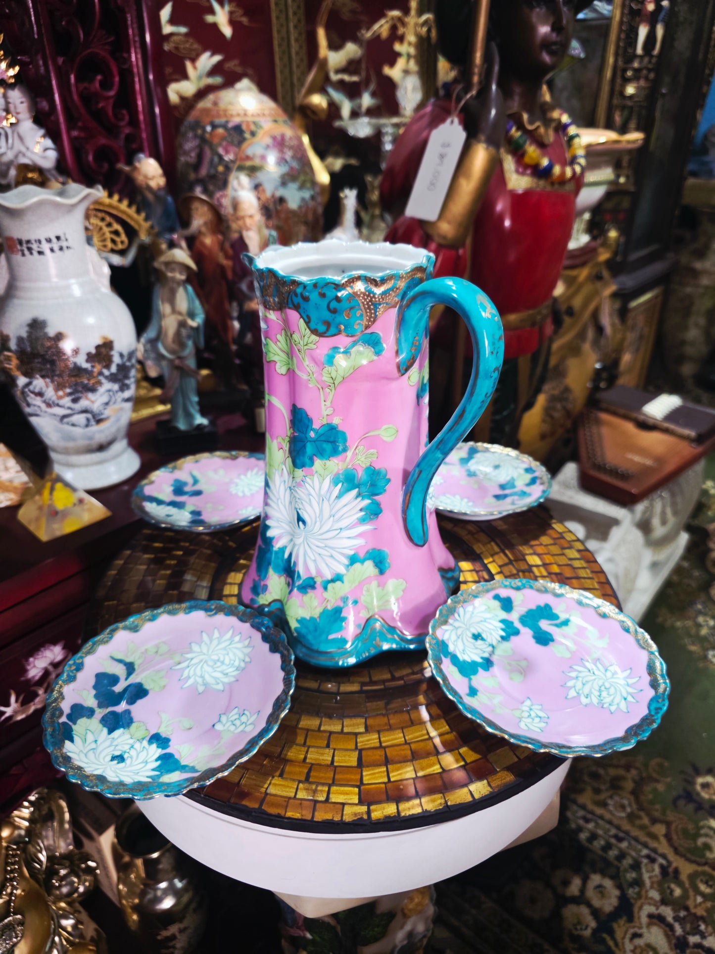 Fine Porcelain Chocolate Set – Victorian / Belle Epoque Style 🌸🏺