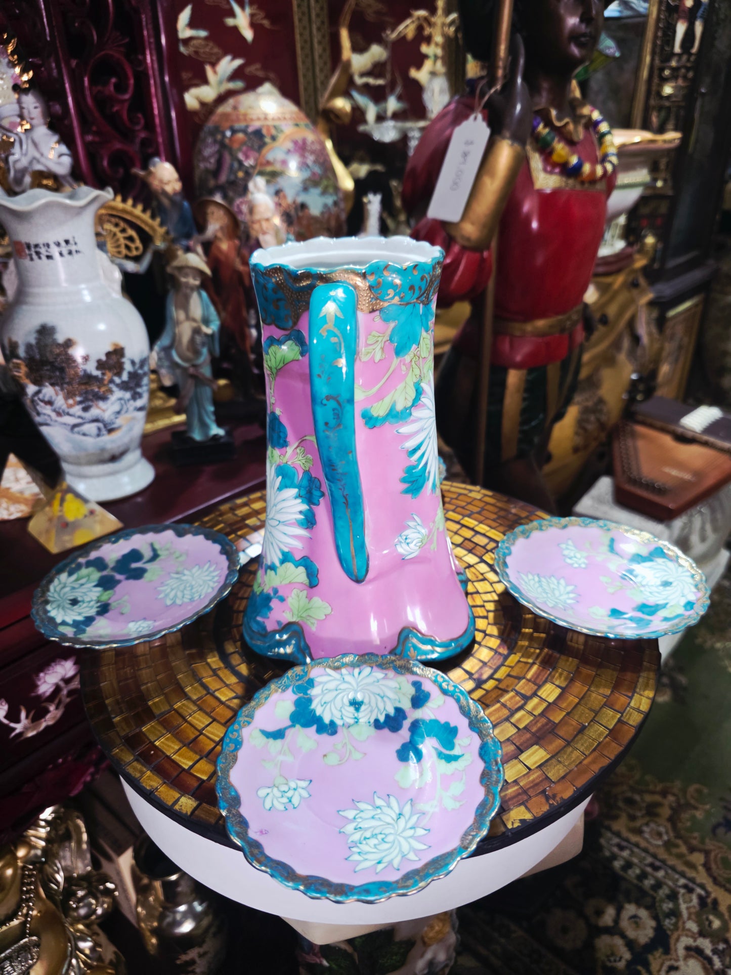 Fine Porcelain Chocolate Set – Victorian / Belle Epoque Style 🌸🏺