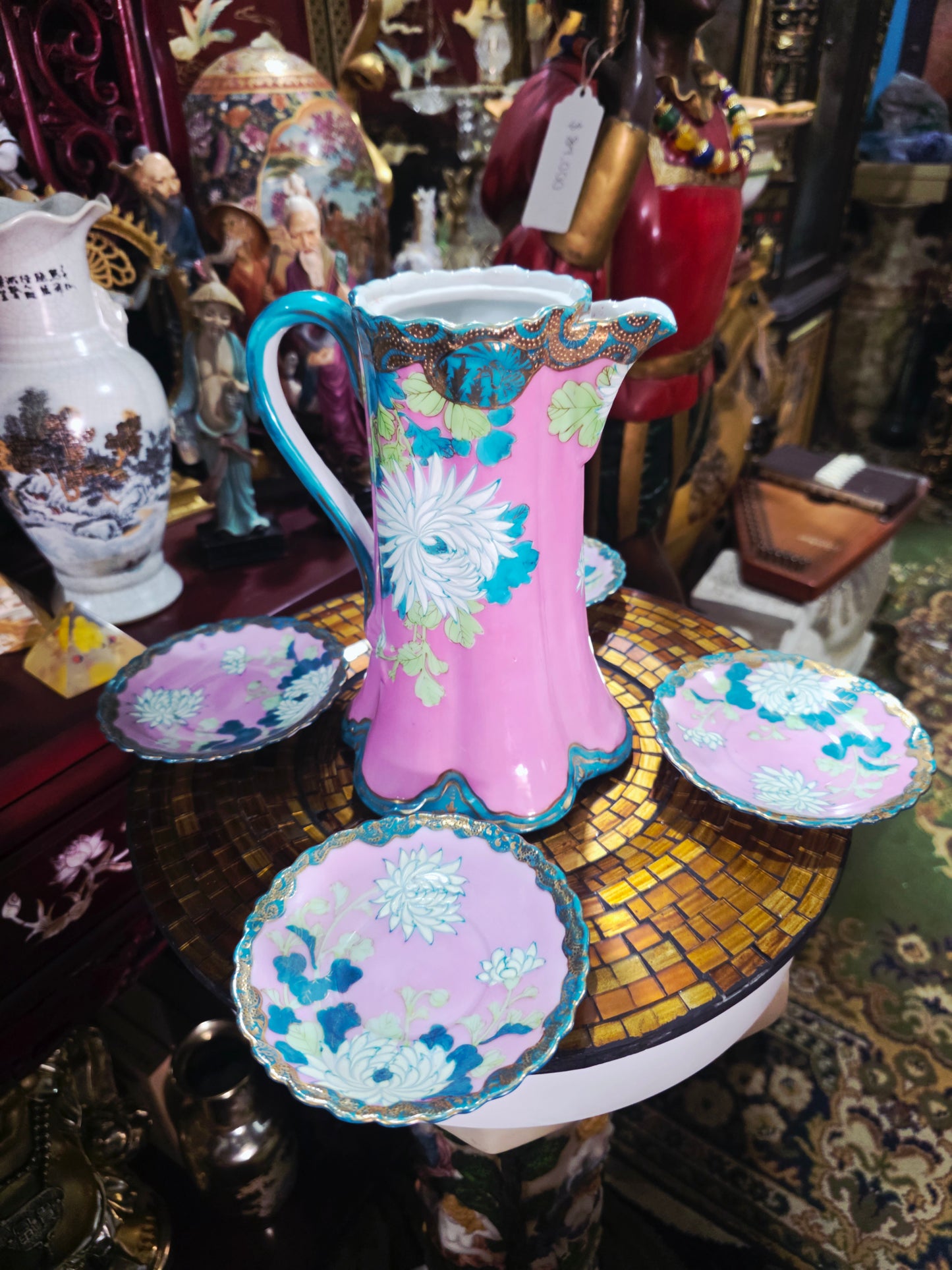 Fine Porcelain Chocolate Set – Victorian / Belle Epoque Style 🌸🏺
