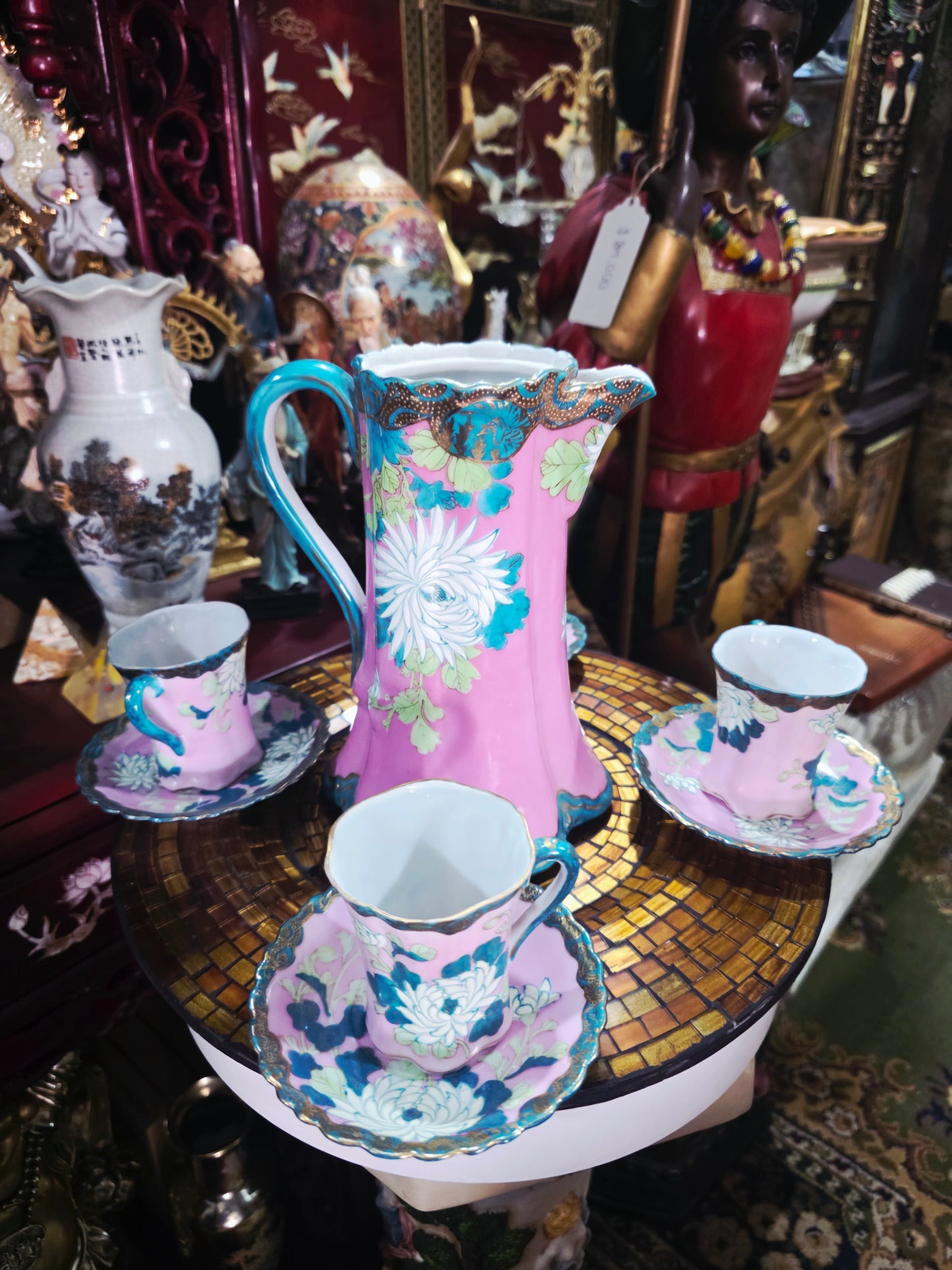Fine Porcelain Chocolate Set – Victorian / Belle Epoque Style 🌸🏺