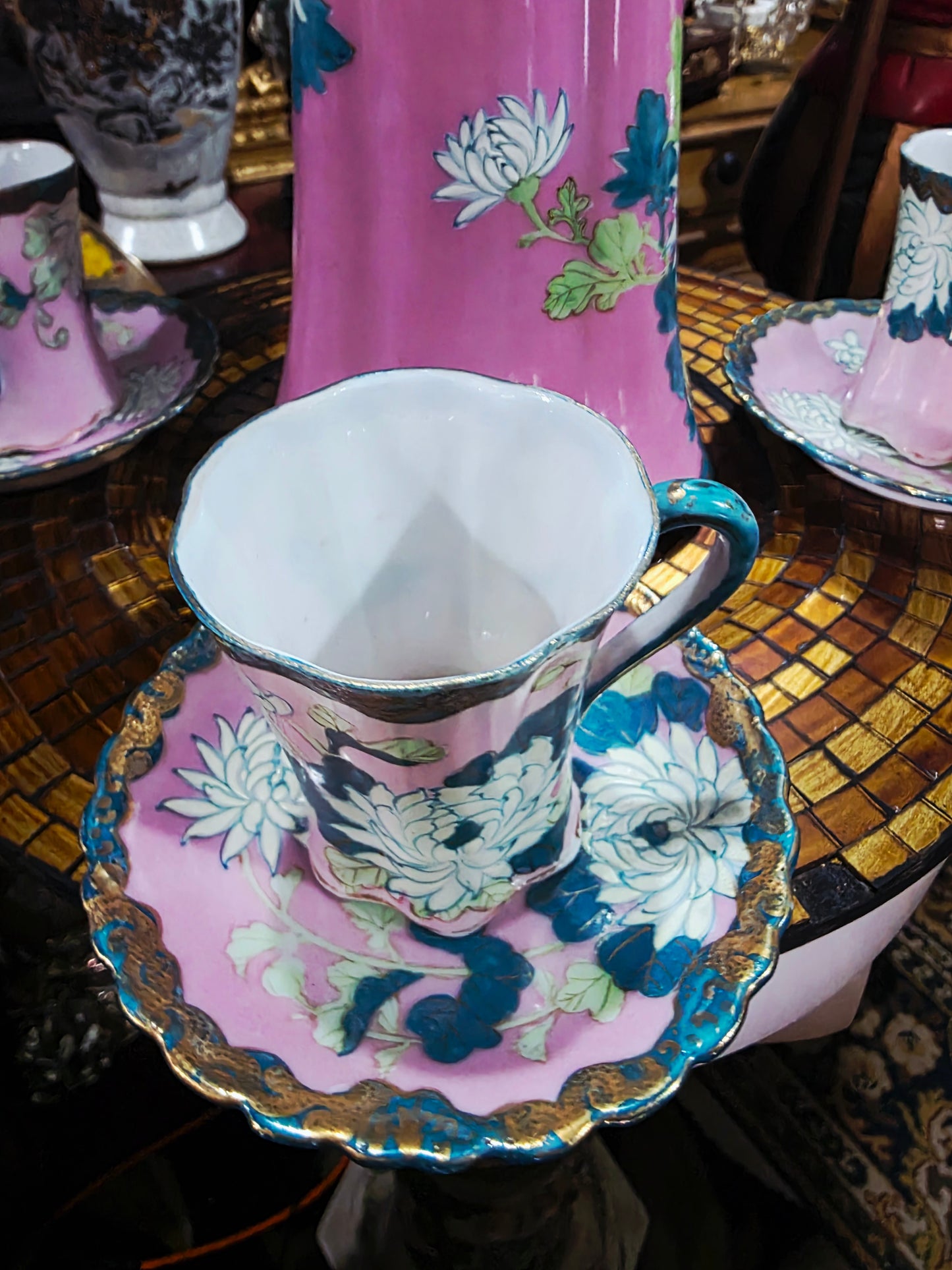 Fine Porcelain Chocolate Set – Victorian / Belle Epoque Style 🌸🏺