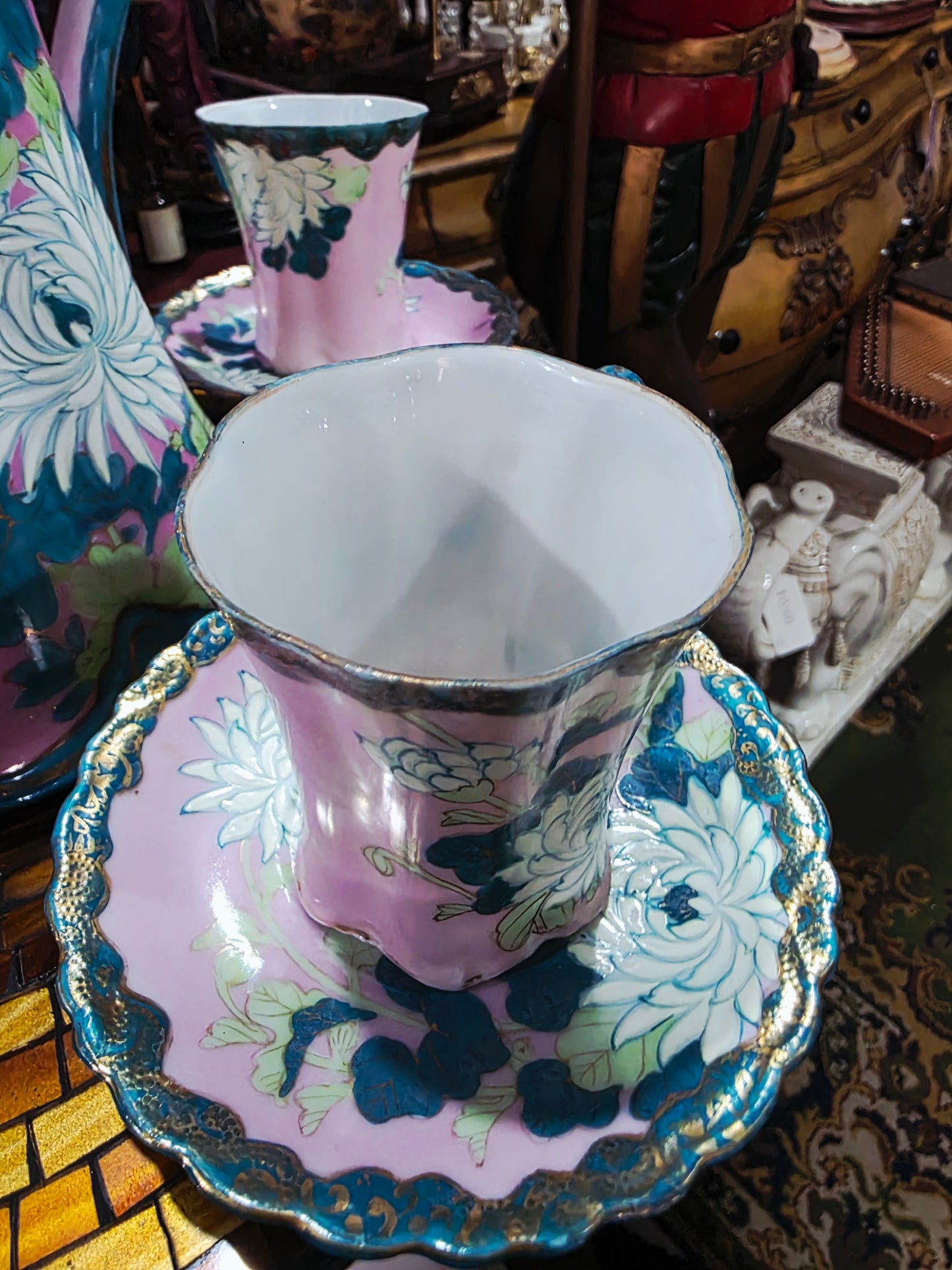 Fine Porcelain Chocolate Set – Victorian / Belle Epoque Style 🌸🏺