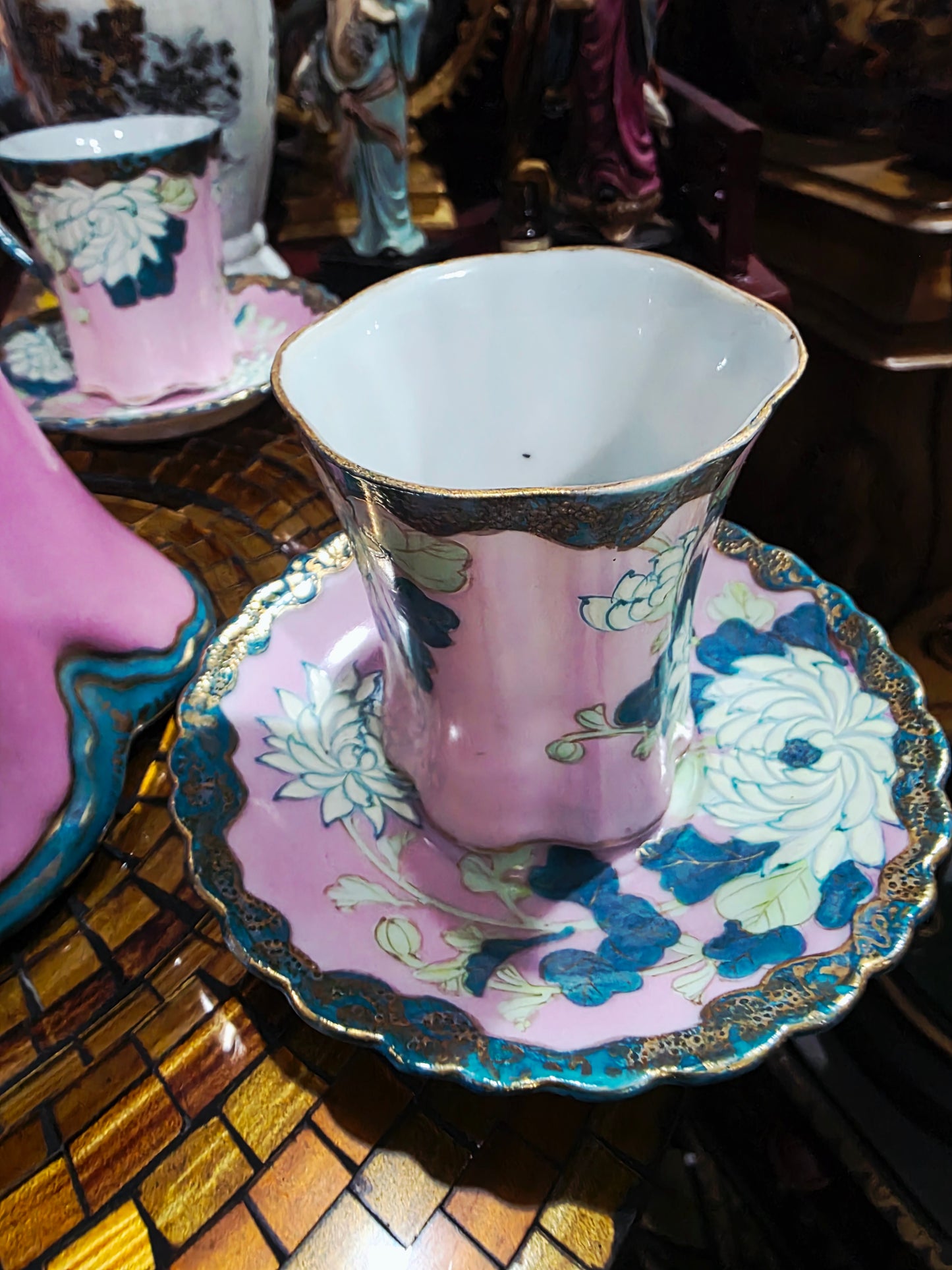 Fine Porcelain Chocolate Set – Victorian / Belle Epoque Style 🌸🏺