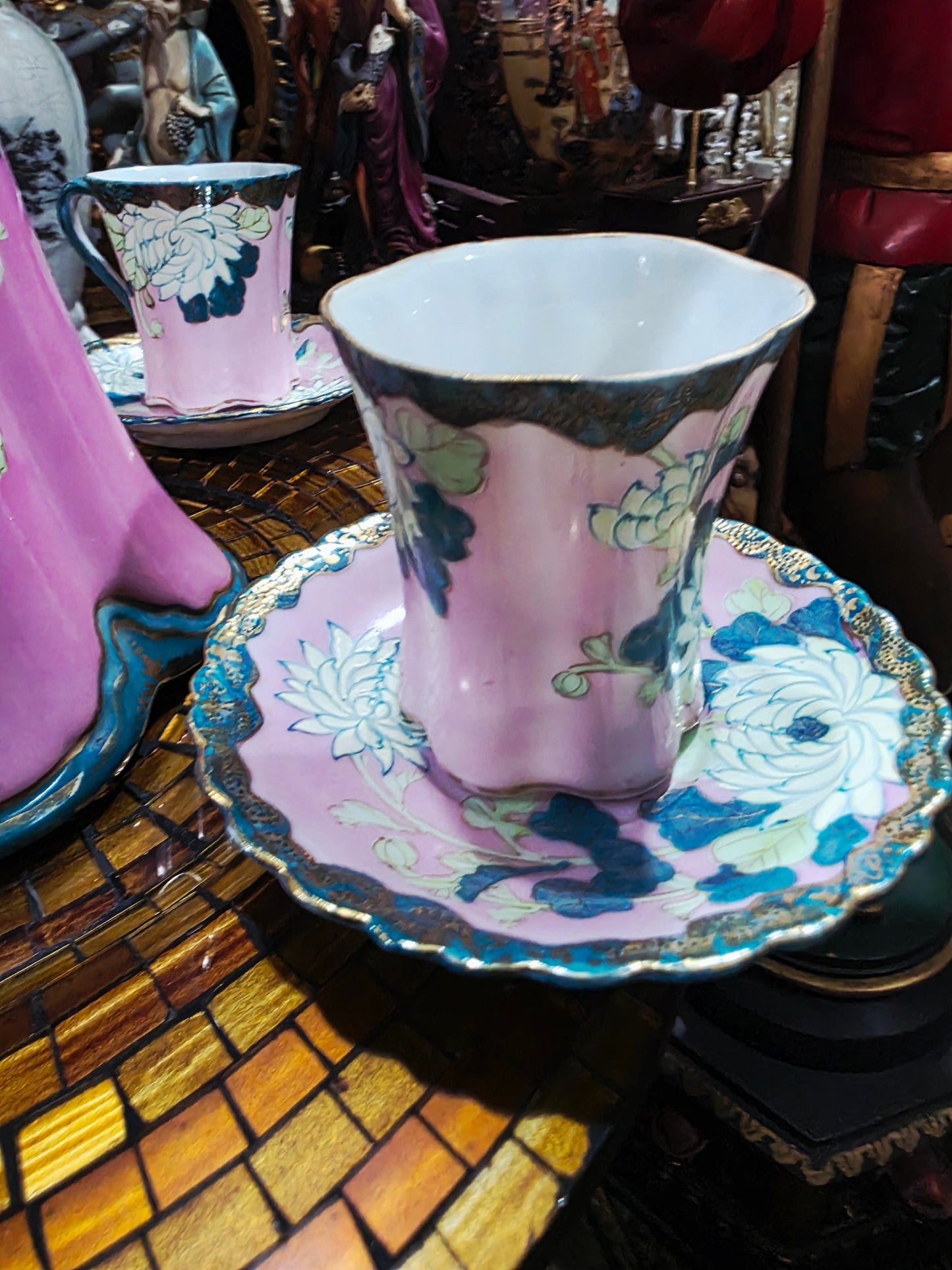 Fine Porcelain Chocolate Set – Victorian / Belle Epoque Style 🌸🏺