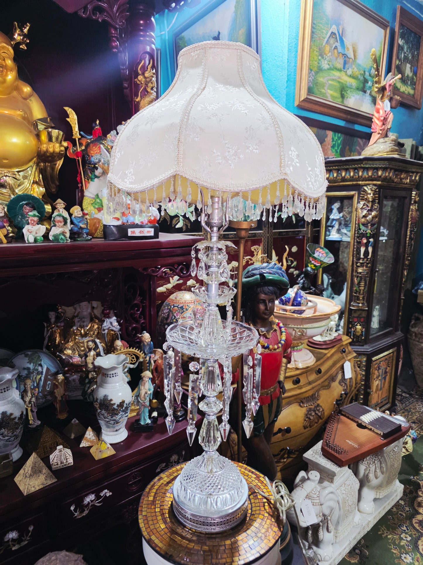 Pair of Lamps with Crystal Decorations 🪙✨🌸