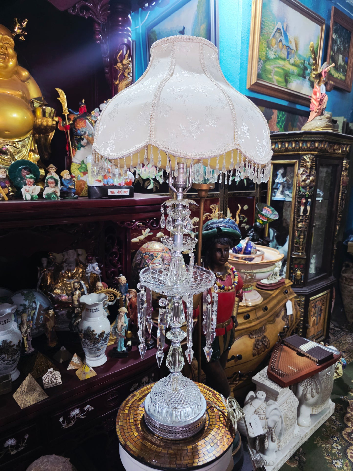 Pair of Lamps with Crystal Decorations 🪙✨🌸