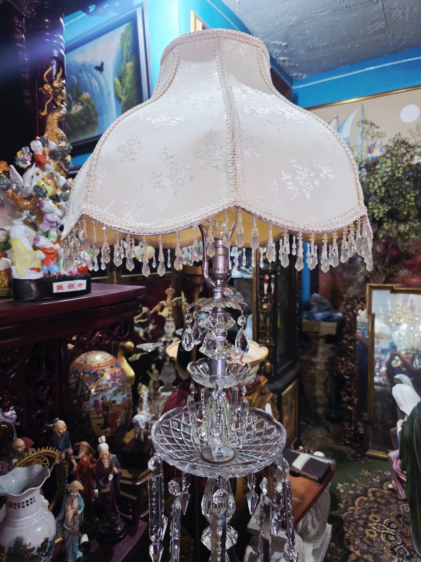 Pair of Lamps with Crystal Decorations 🪙✨🌸