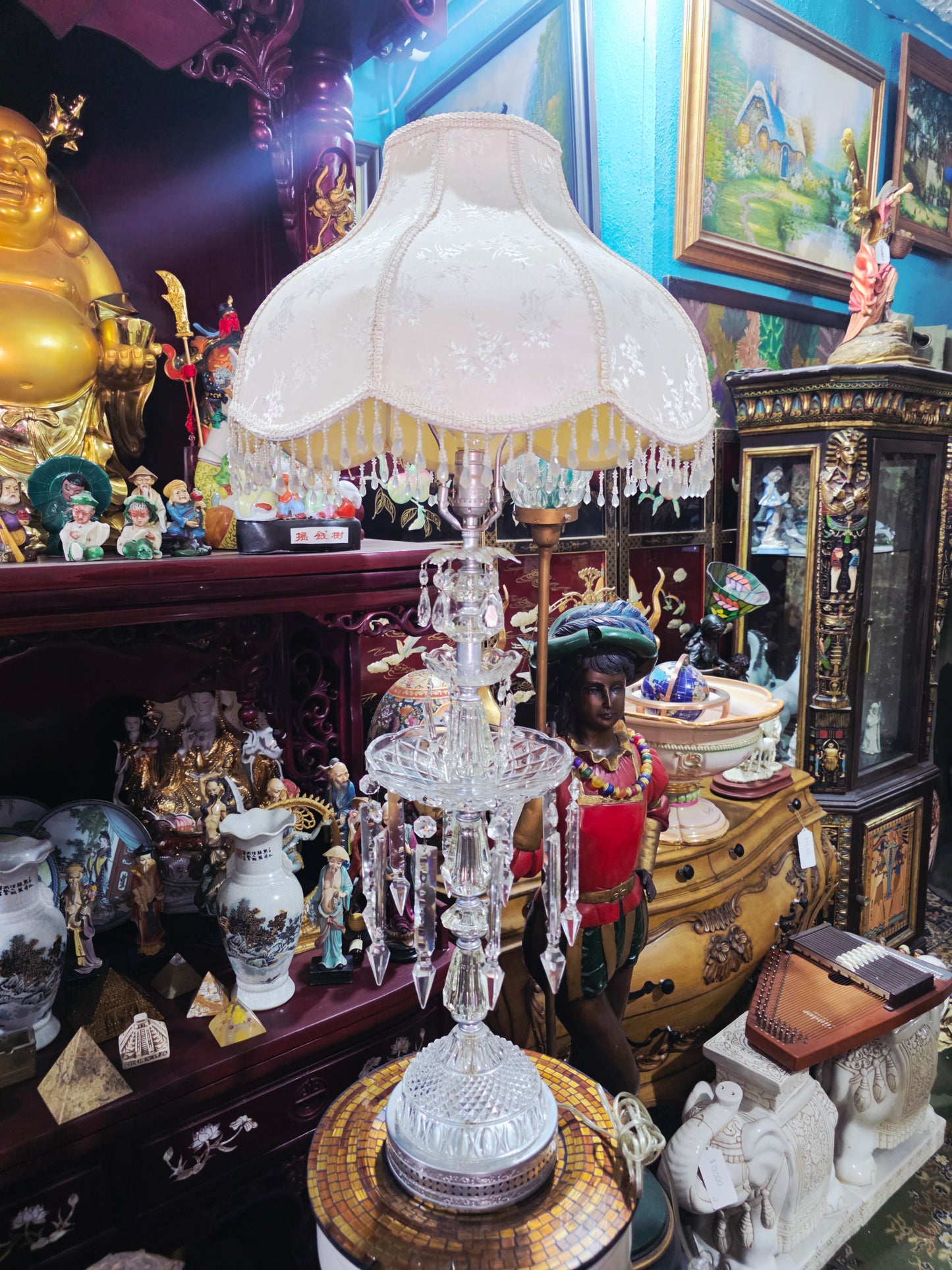 Pair of Lamps with Crystal Decorations 🪙✨🌸