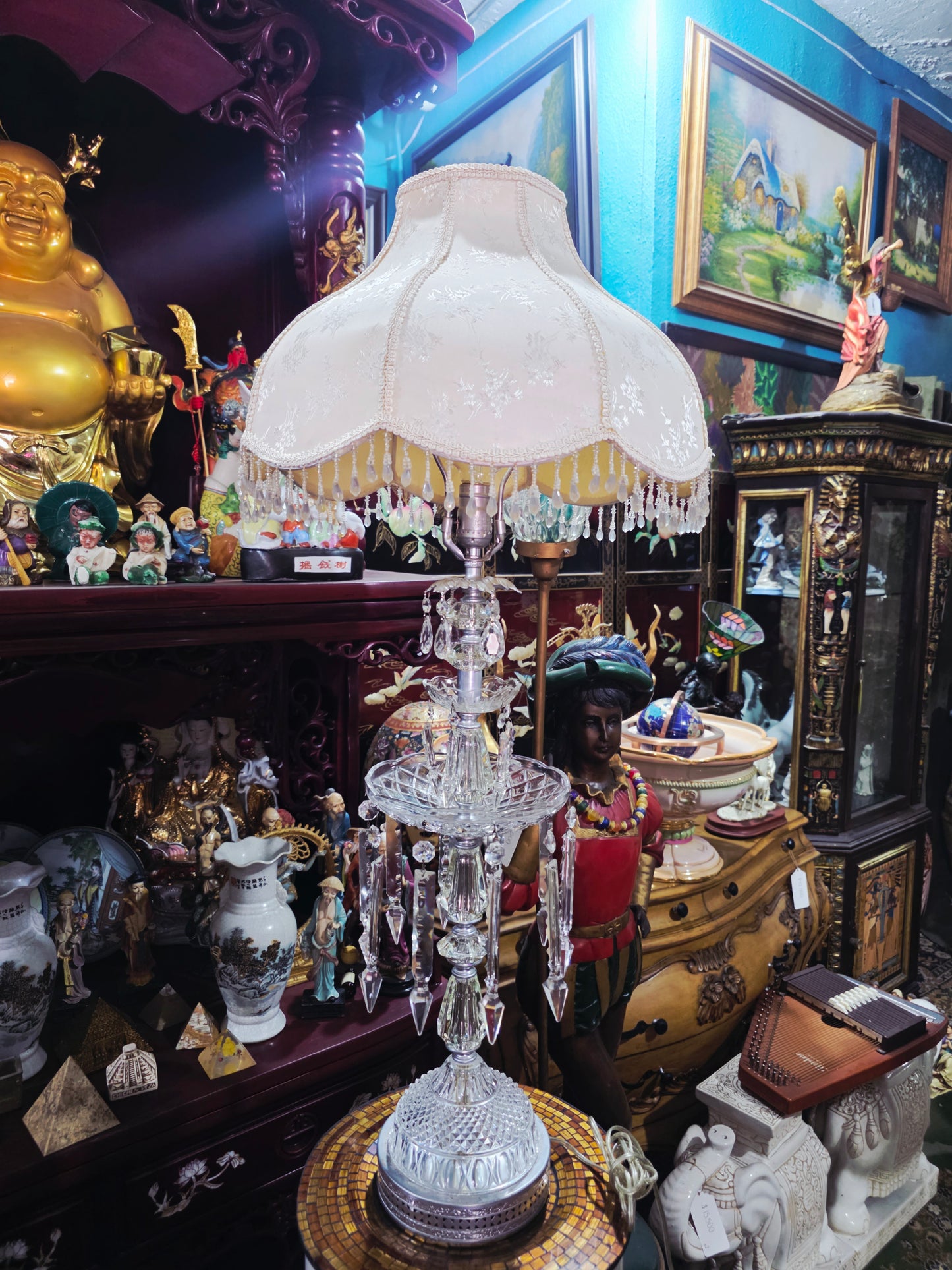 Pair of Lamps with Crystal Decorations 🪙✨🌸
