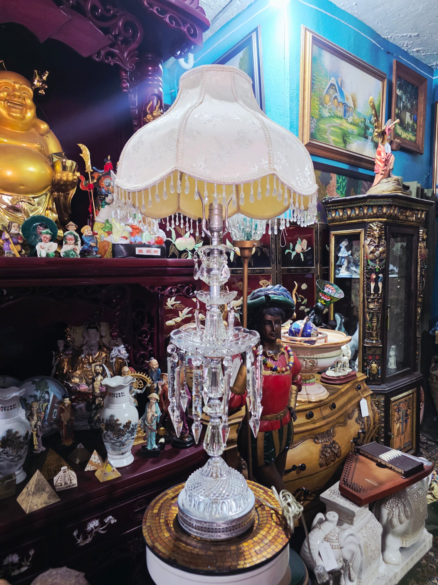 Pair of Lamps with Crystal Decorations 🪙✨🌸