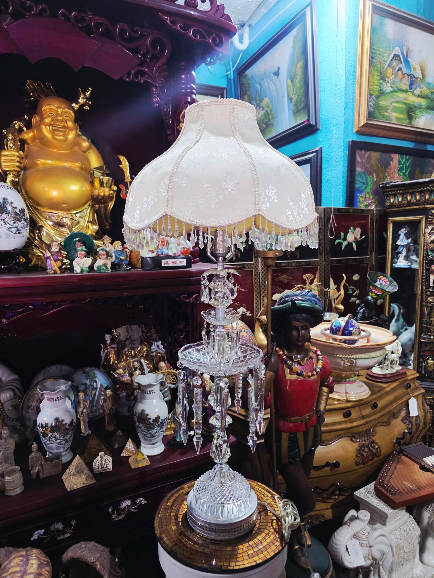 Pair of Lamps with Crystal Decorations 🪙✨🌸