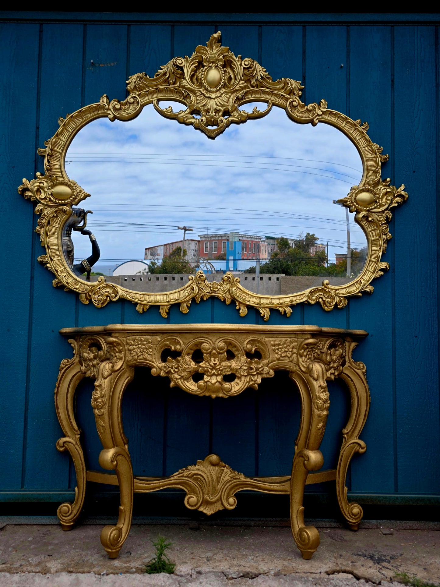 Espejo Barroco Dorado de Gran Formato 🪞🏛️🌿