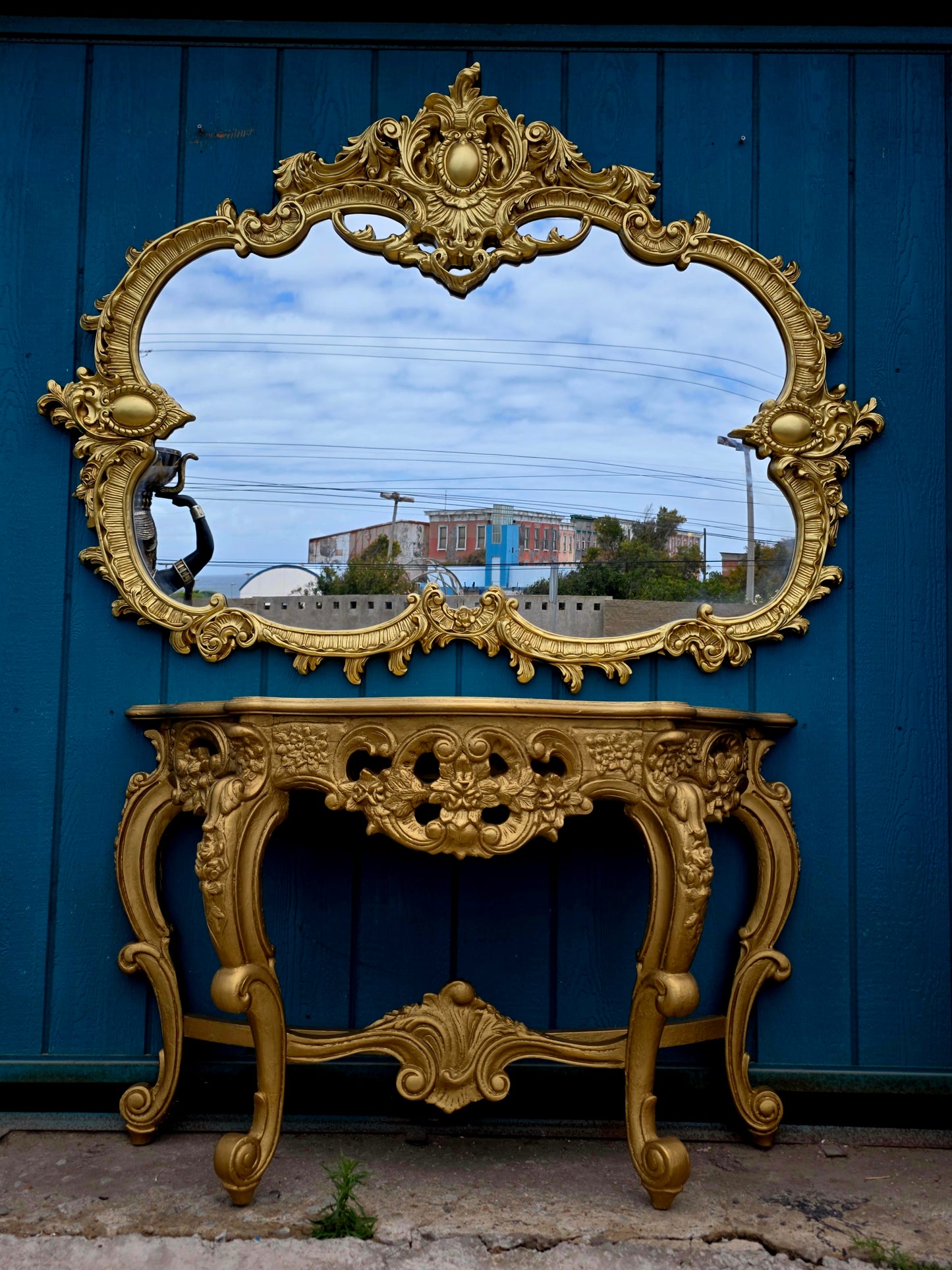 Espejo Barroco Dorado de Gran Formato 🪞🏛️🌿