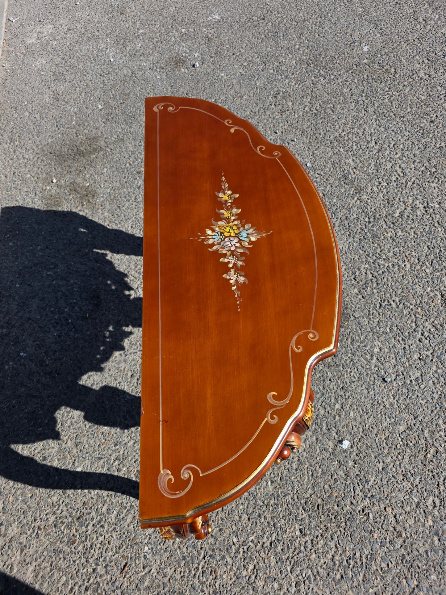 Ornamental Carved Wood Credenza with Floral Motifs 🌿🏛️🌿