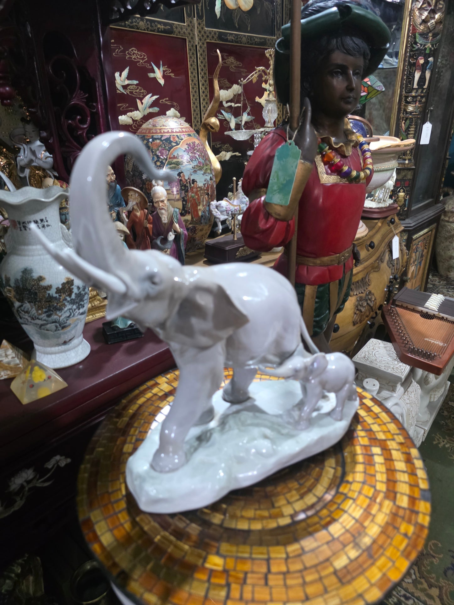 Lladró “Elephants with Calf🌿Lladro 01001151 | Release year: 1971 🐘🌿🐘