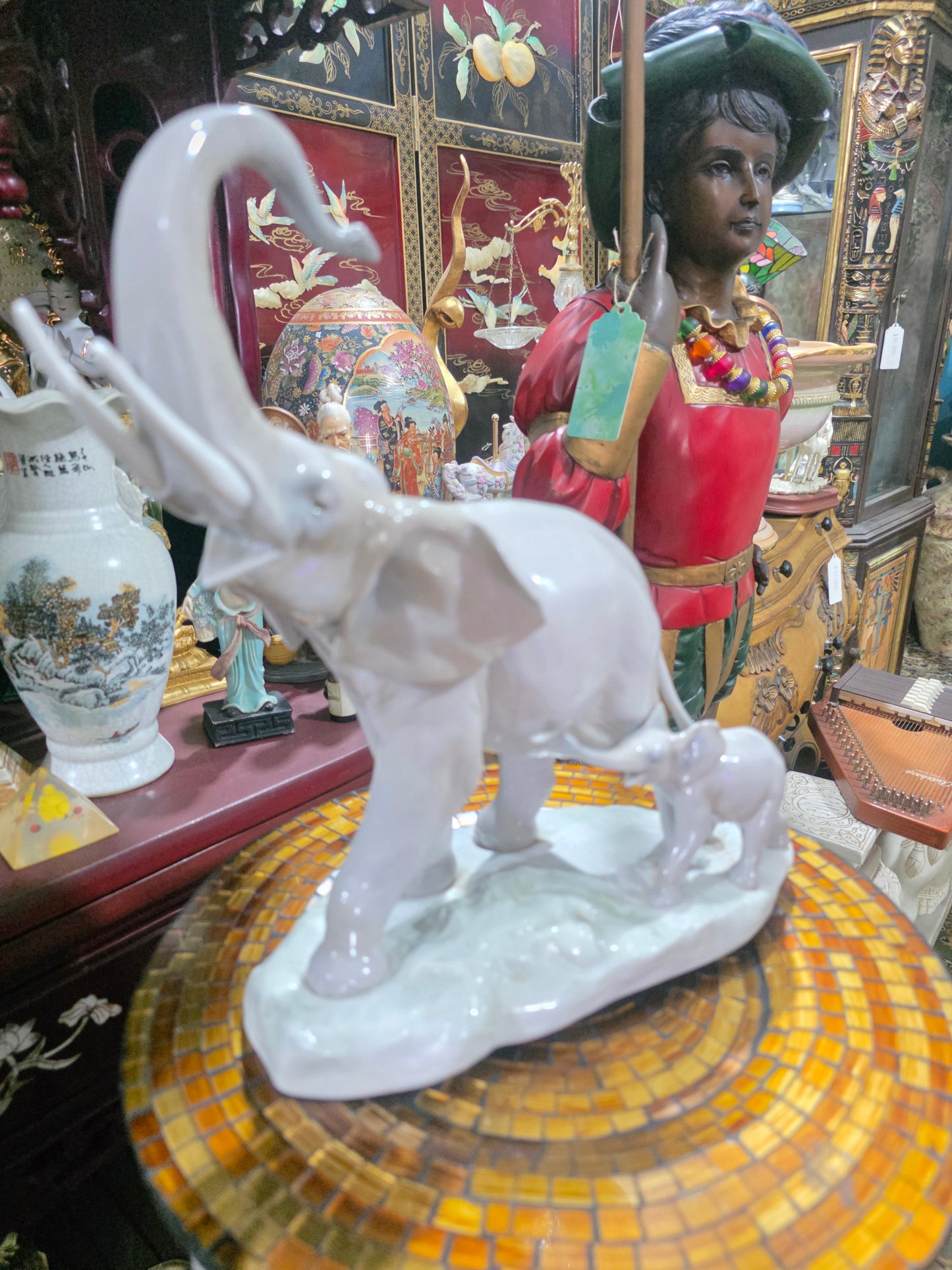 Lladró “Elephants with Calf🌿Lladro 01001151 | Release year: 1971 🐘🌿🐘