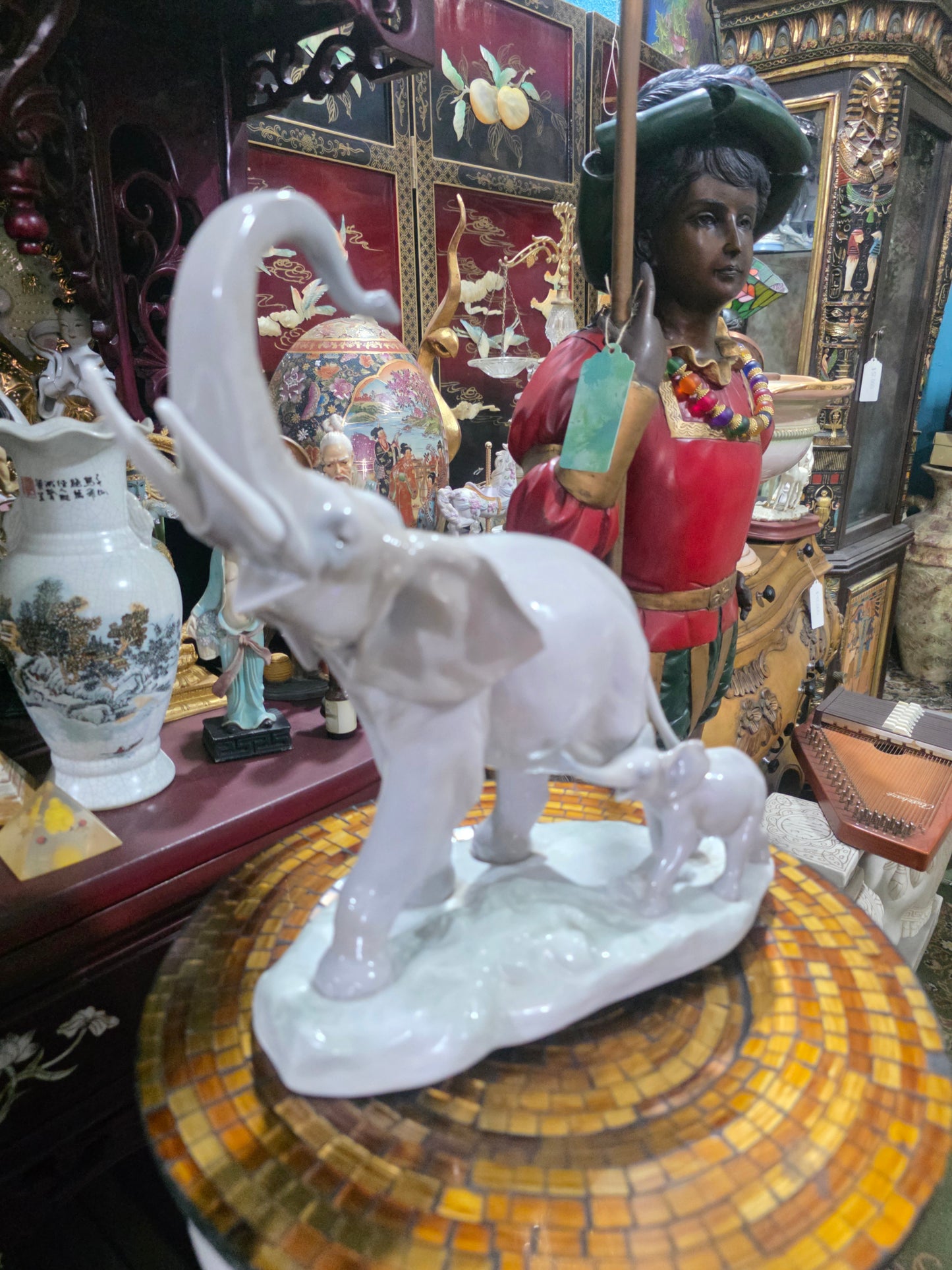 Lladró “Elephants with Calf🌿Lladro 01001151 | Release year: 1971 🐘🌿🐘