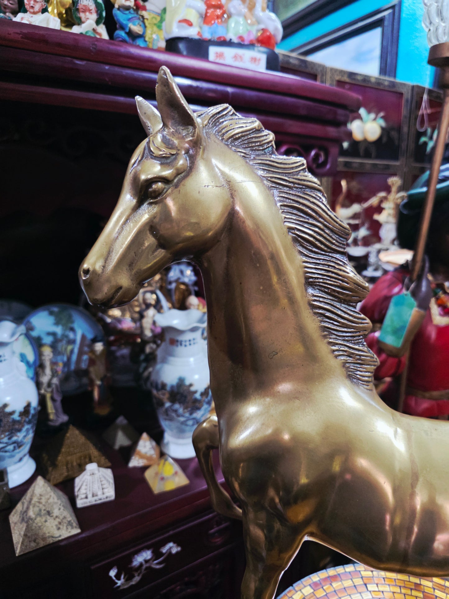 Escultura de Llegua en Bronce Solido 🐎
