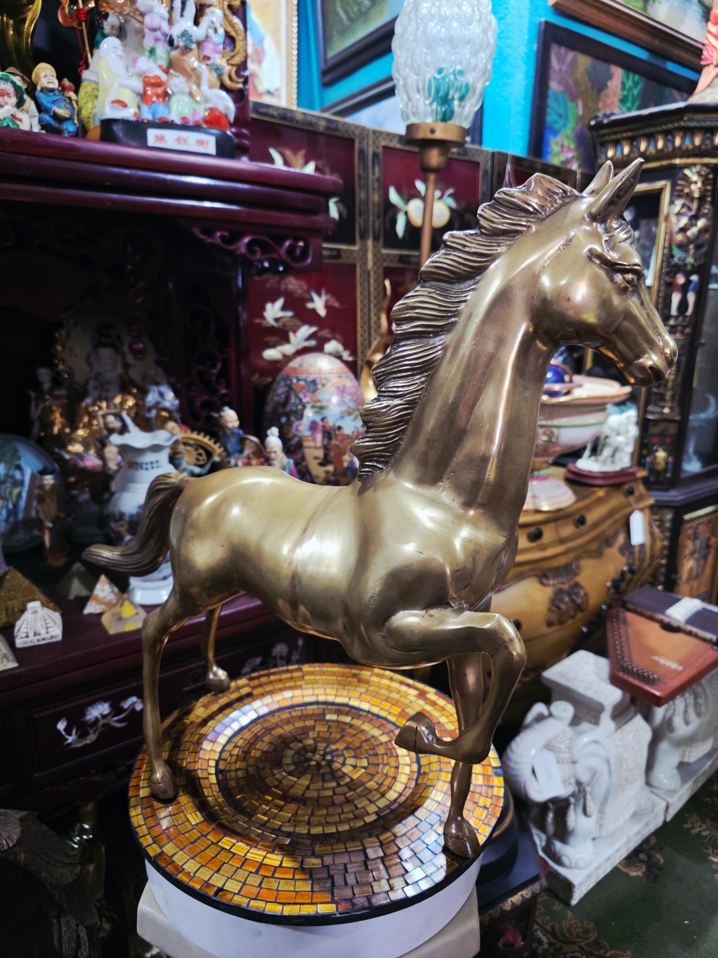 Escultura de Llegua en Bronce Solido 🐎