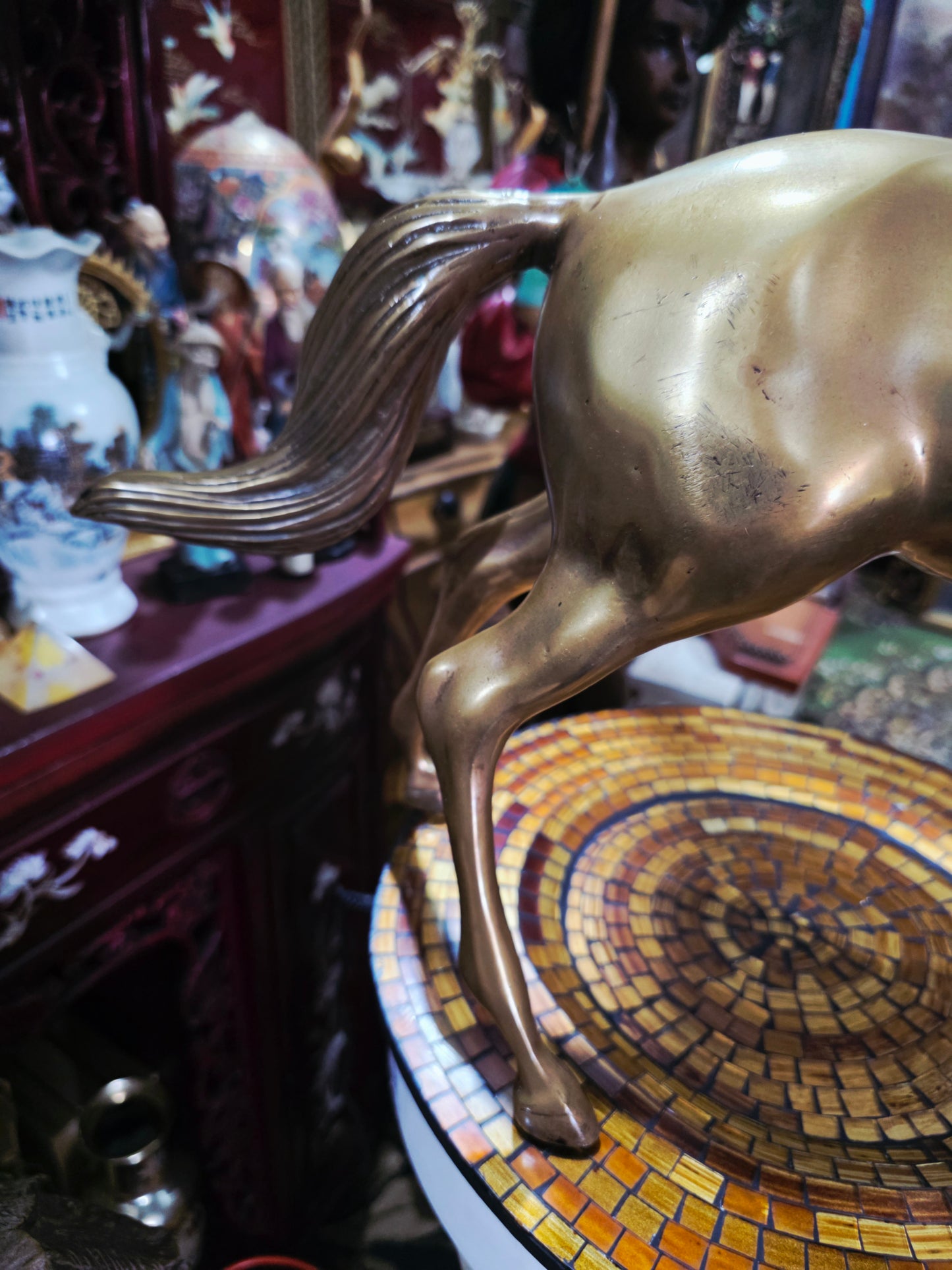 Escultura de Llegua en Bronce Solido 🐎
