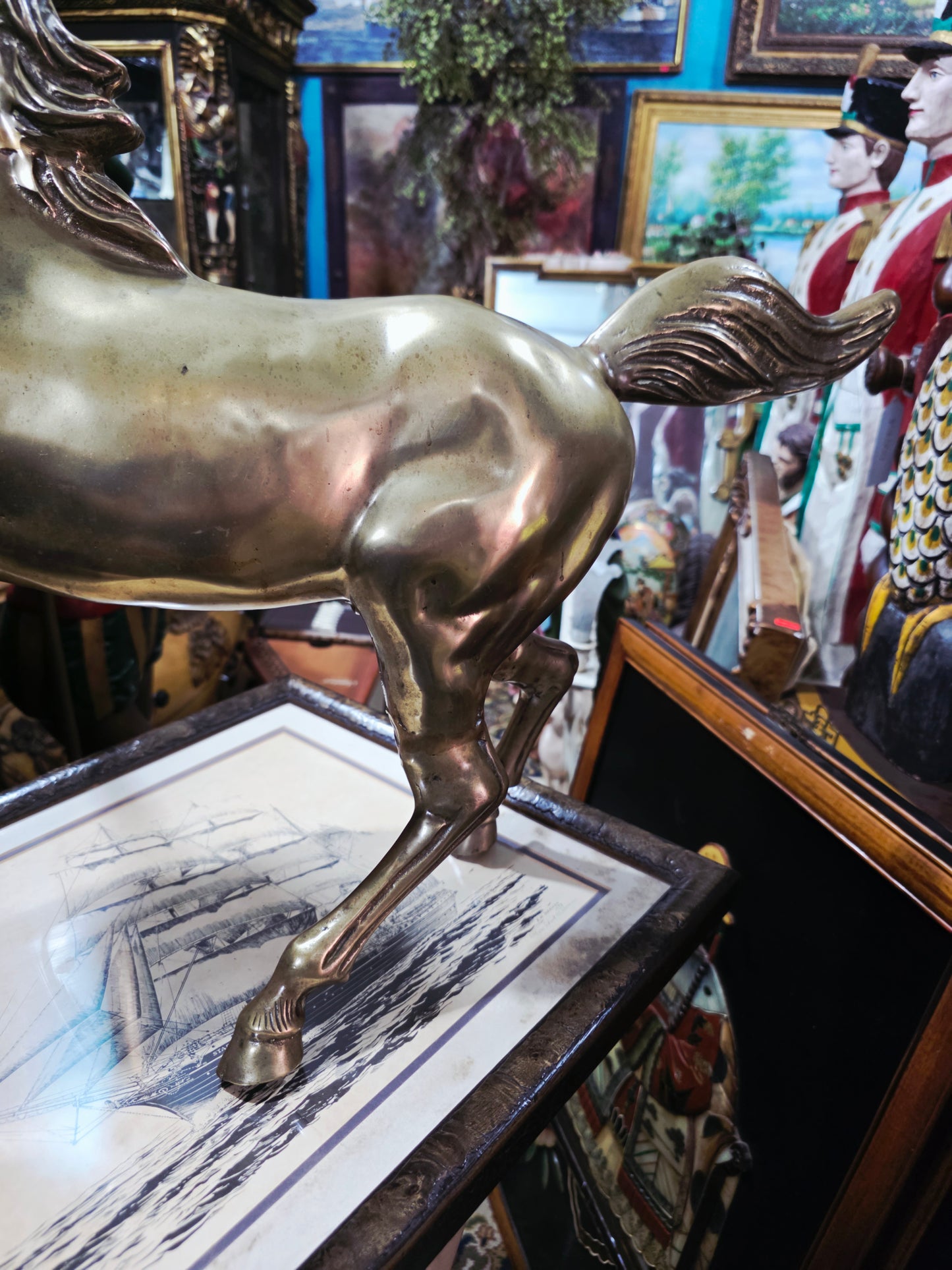 Escultura de Caballo en Bronce Solido 🐎