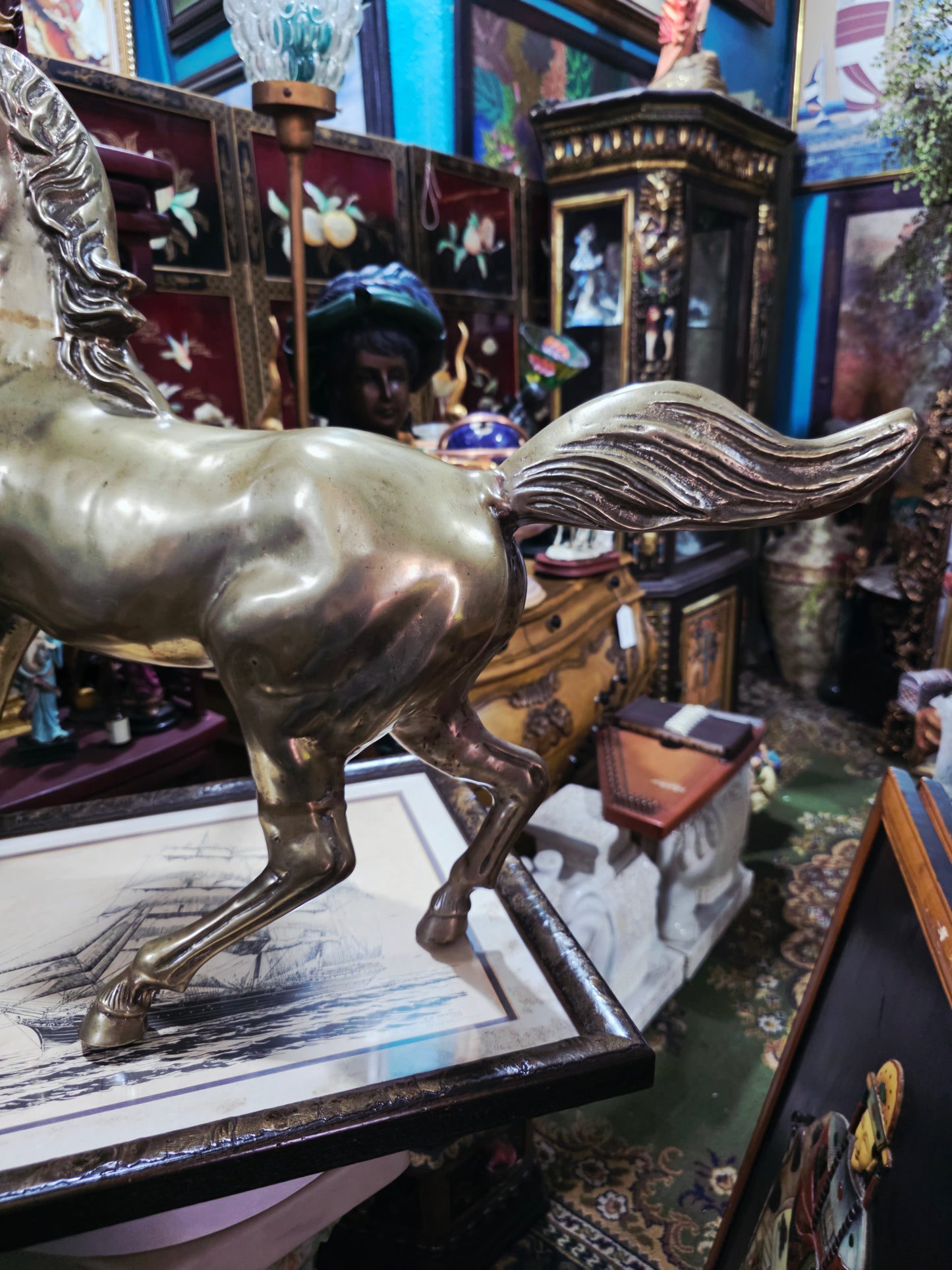 Escultura de Caballo en Bronce Solido 🐎