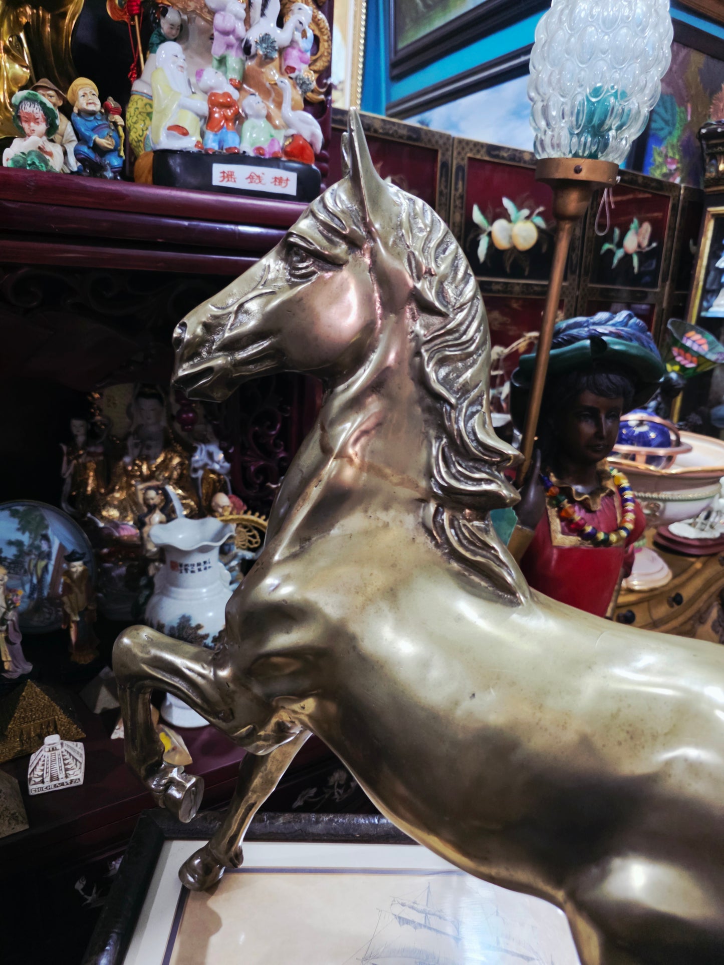 Escultura de Caballo en Bronce Solido 🐎
