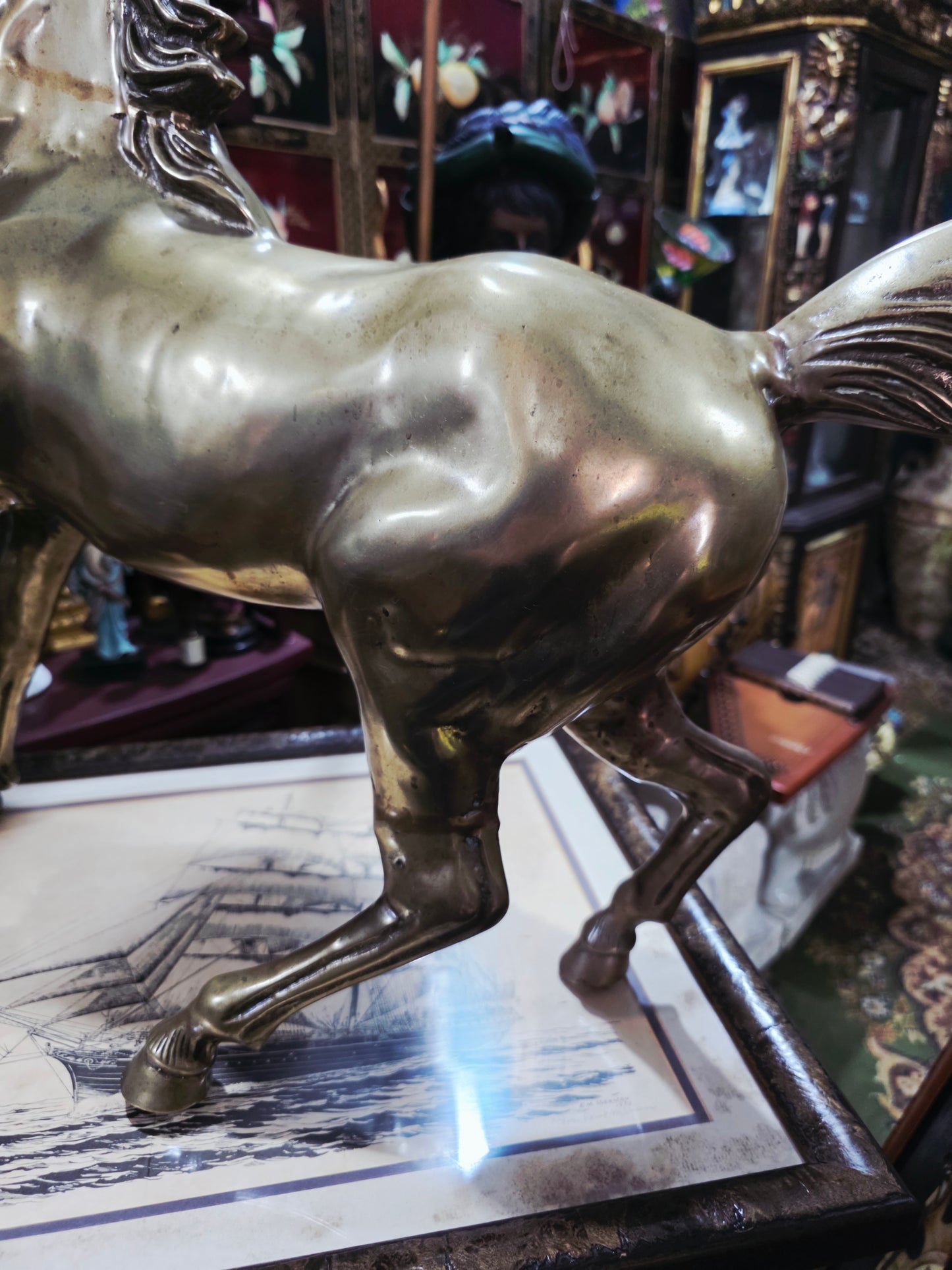 Escultura de Caballo en Bronce Solido 🐎