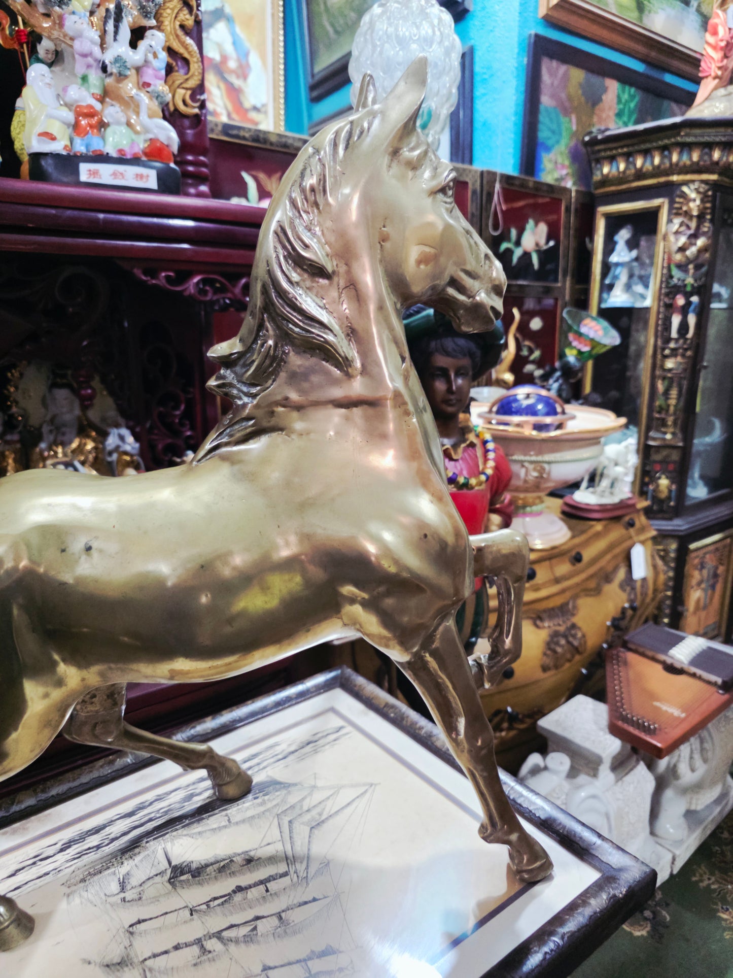 Escultura de Caballo en Bronce Solido 🐎