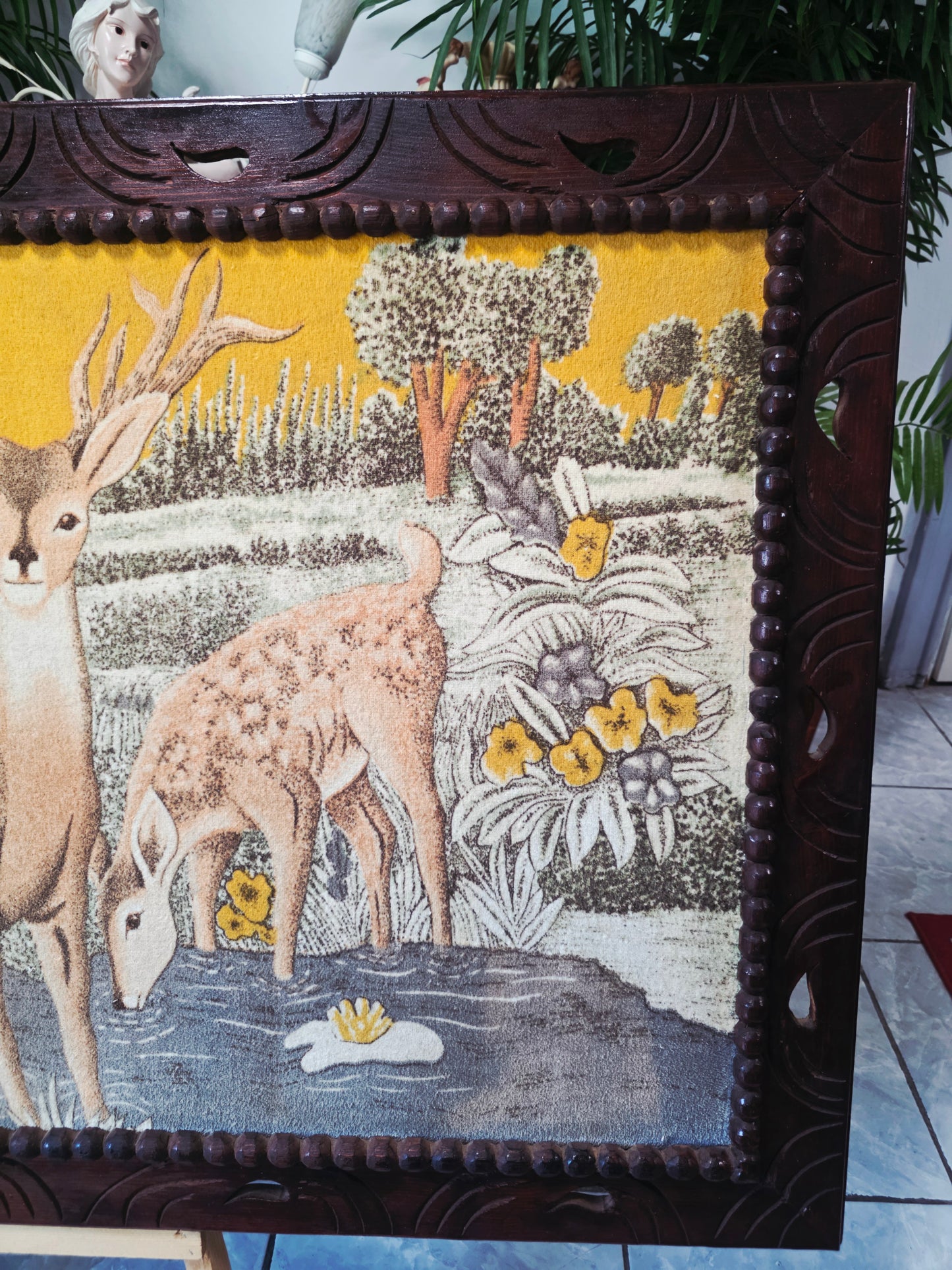 Cuadro en Tela con Escena de Venados – Naturaleza Atemporal 🌿🖌️🎨