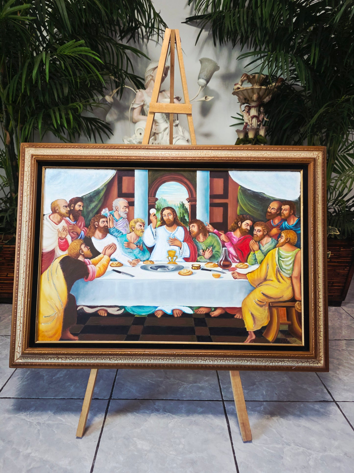 The Last Supper Oil Painting with Profound Spiritual Significance 🕊️
