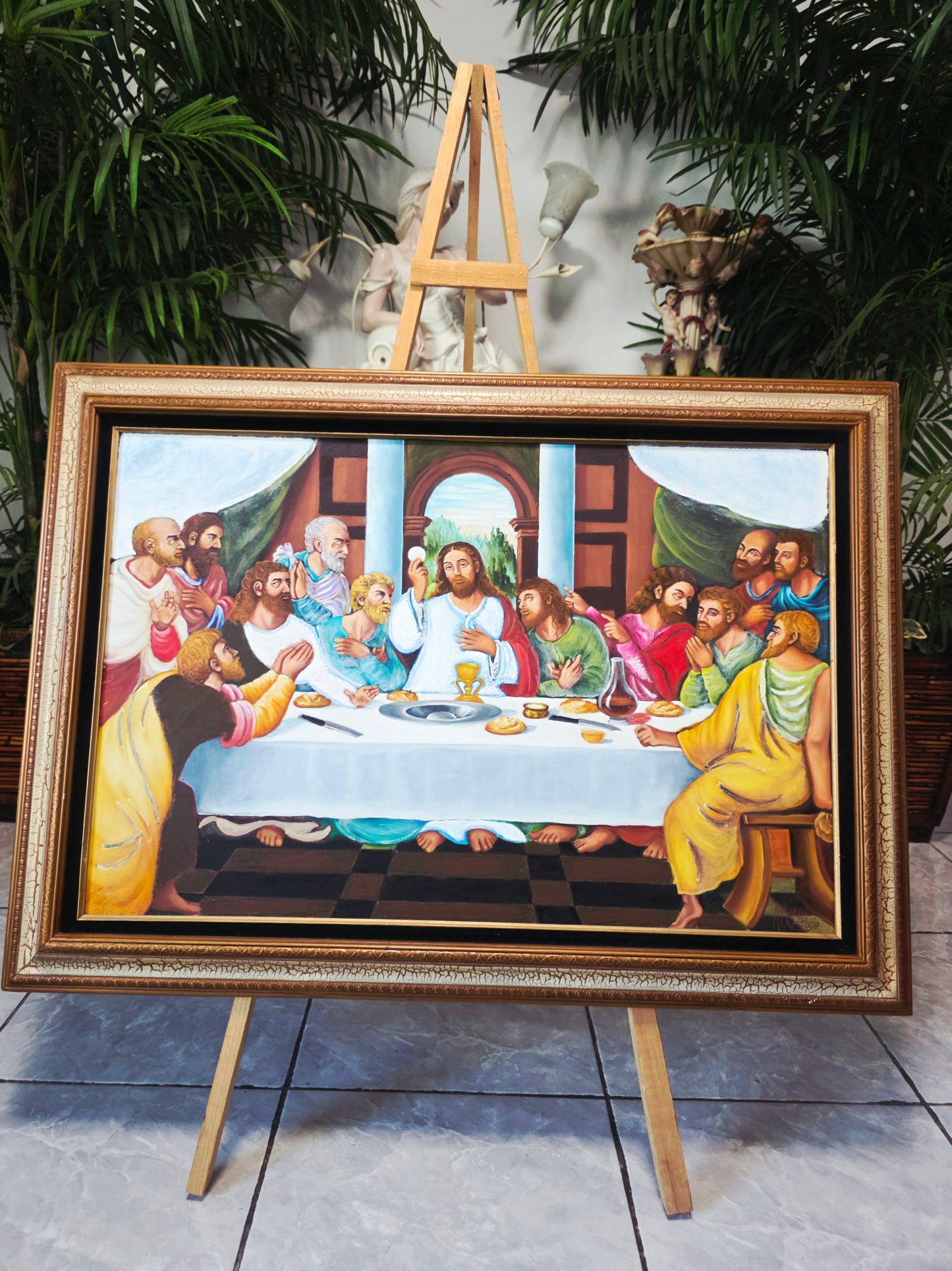 The Last Supper Oil Painting with Profound Spiritual Significance 🕊️