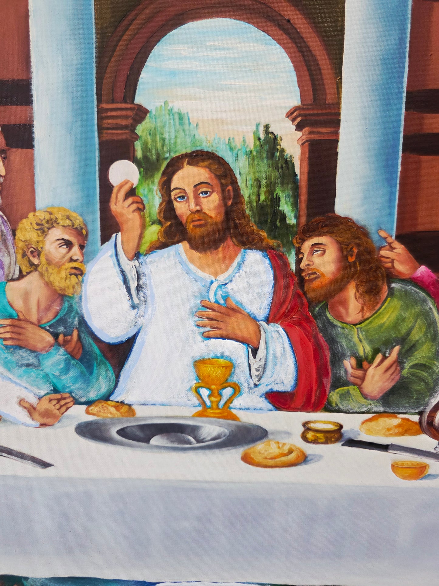 The Last Supper Oil Painting with Profound Spiritual Significance 🕊️