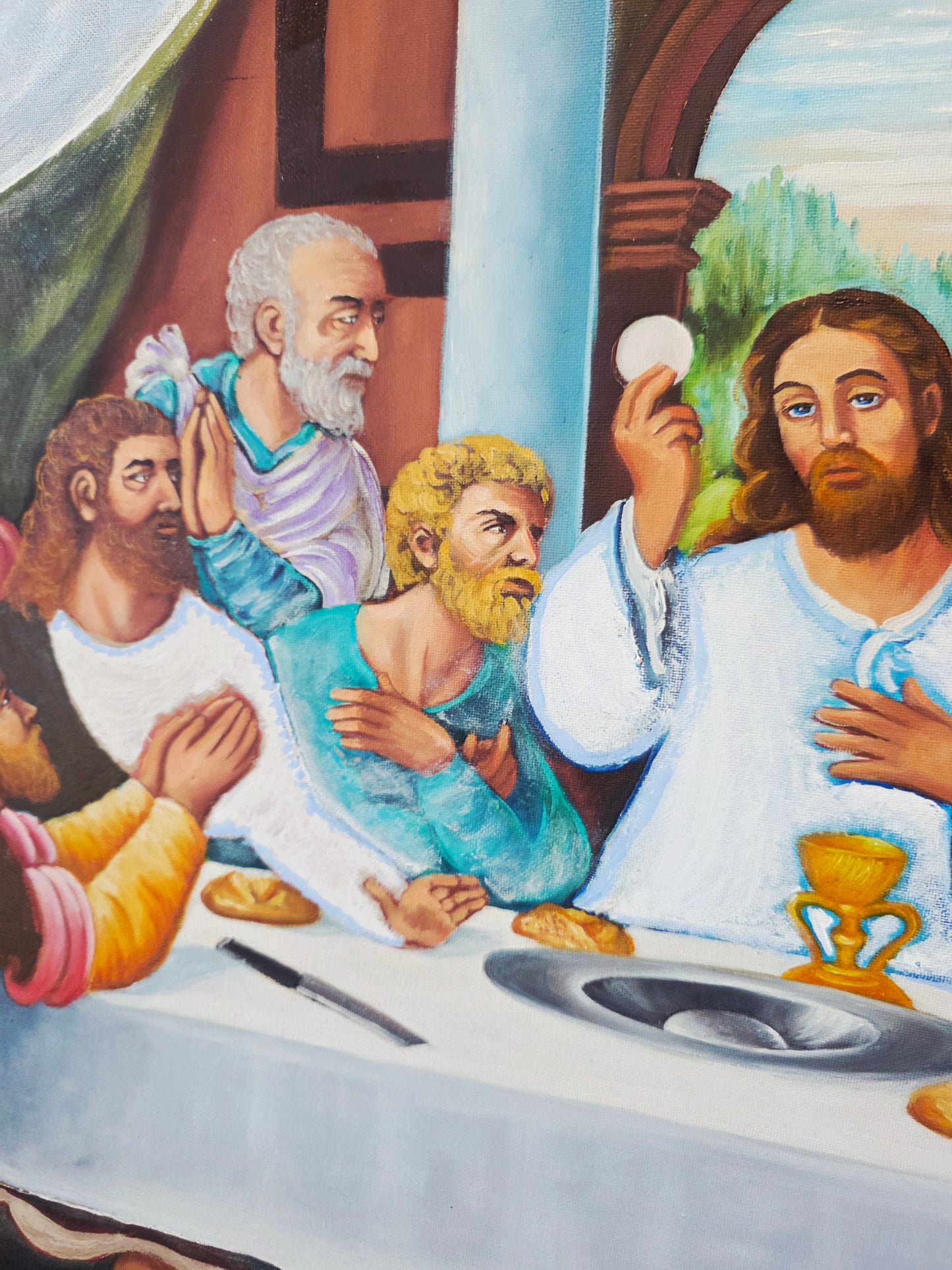 The Last Supper Oil Painting with Profound Spiritual Significance 🕊️