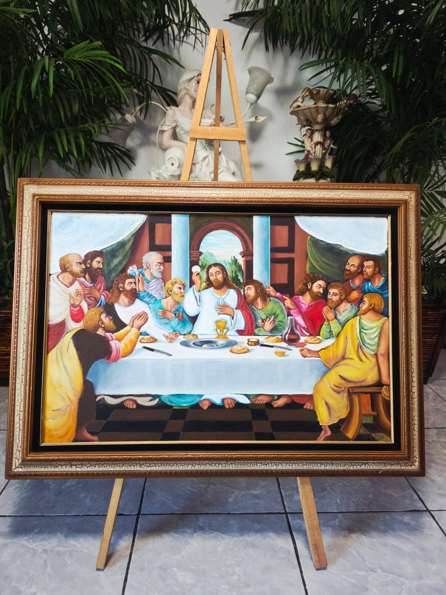 The Last Supper Oil Painting with Profound Spiritual Significance 🕊️