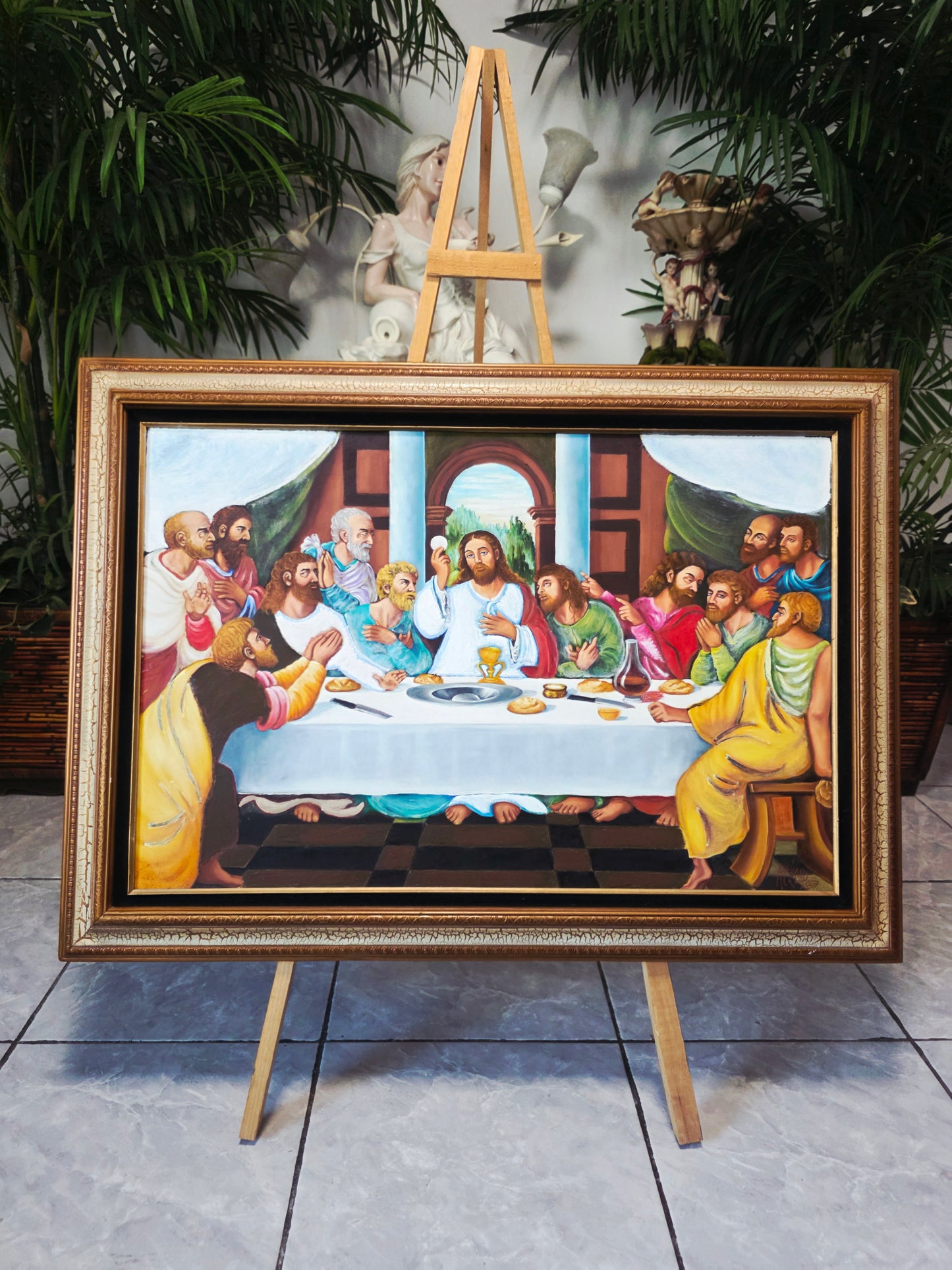 The Last Supper Oil Painting with Profound Spiritual Significance 🕊️
