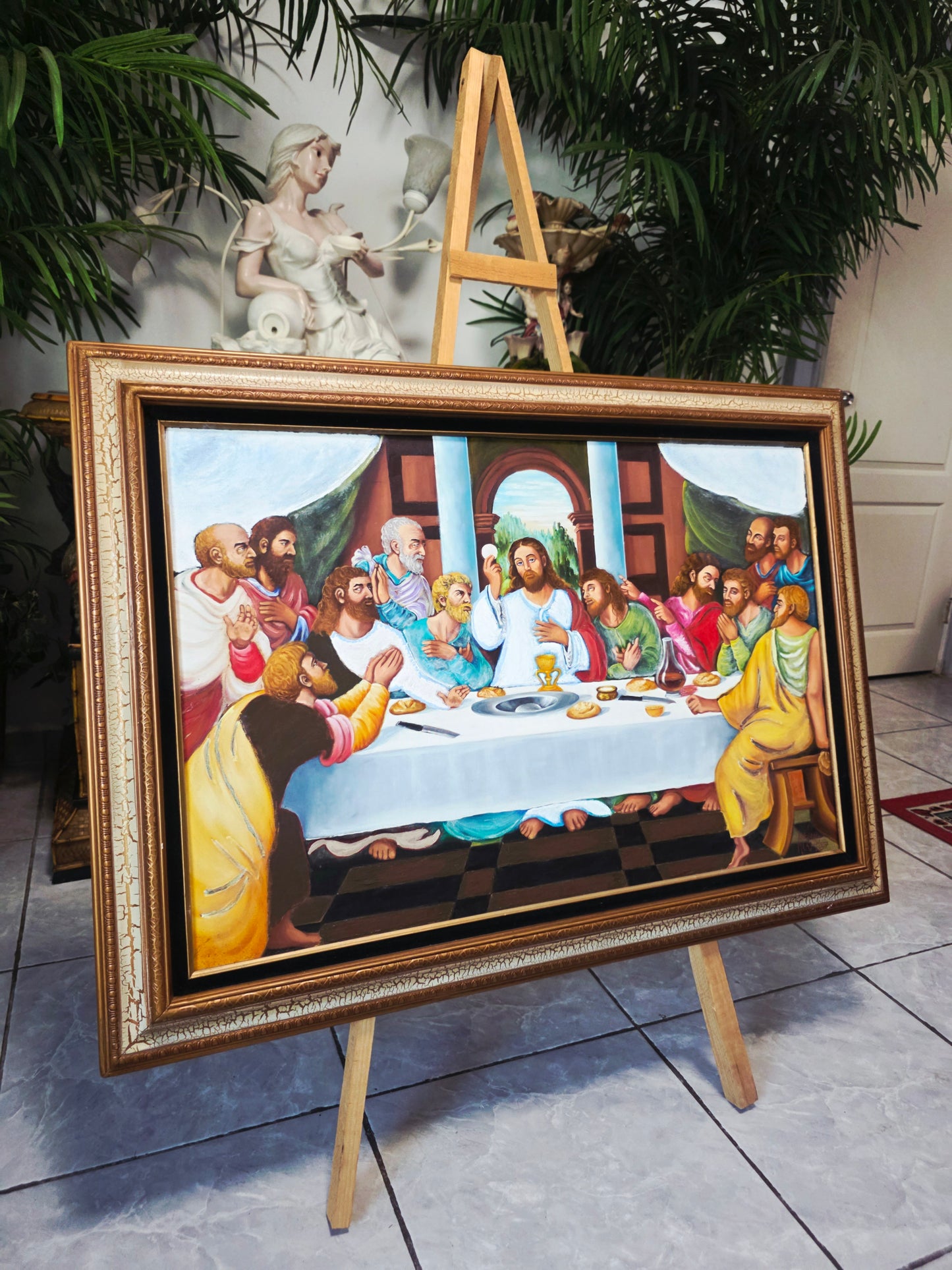 The Last Supper Oil Painting with Profound Spiritual Significance 🕊️